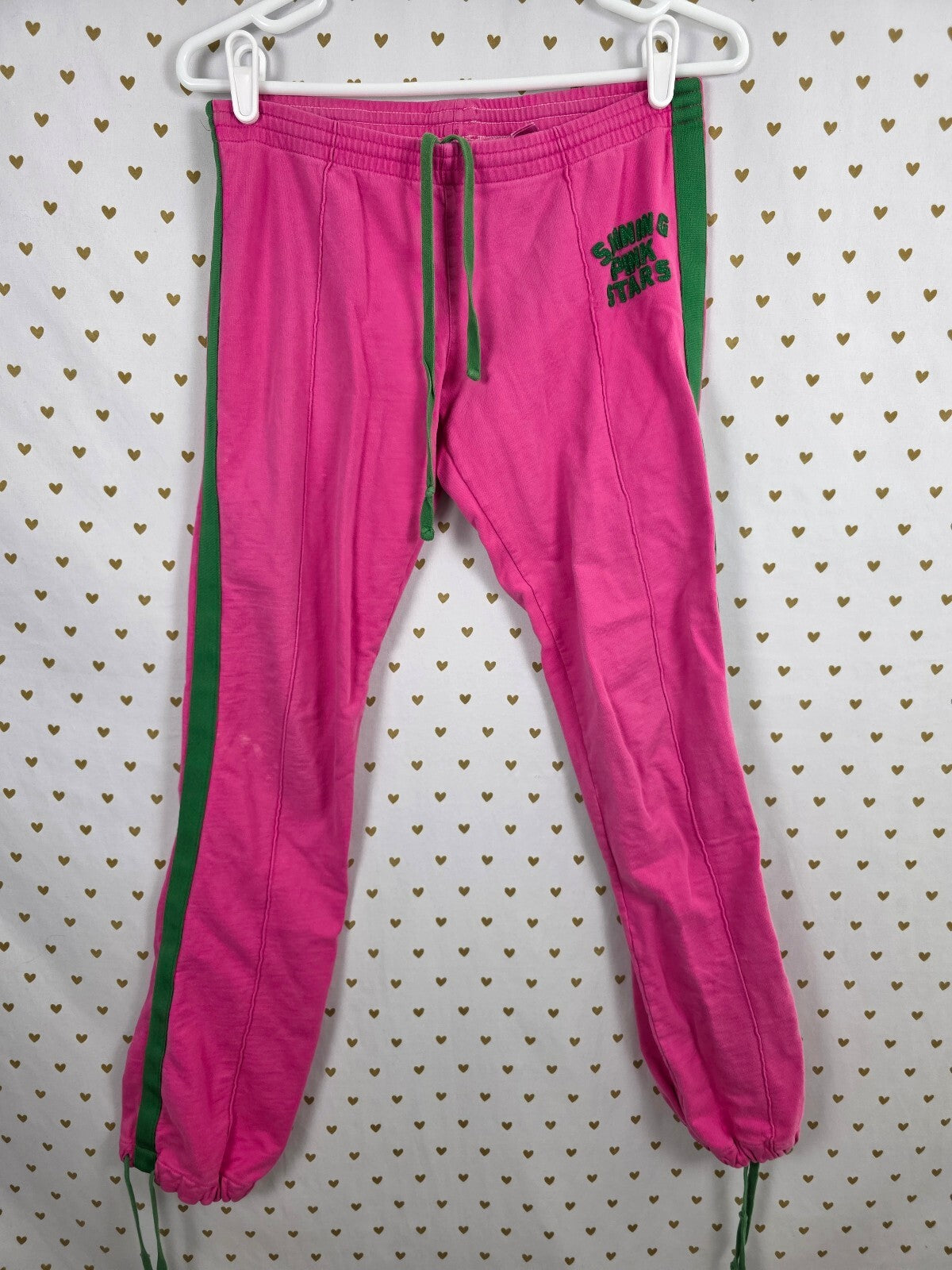 Vintage Victoria's Secret PINK Shining Pink Stars Tracksuit Set XS