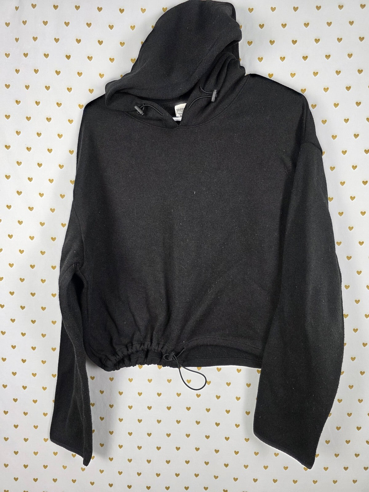 Victorias Secret Pink RAINBOW Logo Pullover Sweater Shirt LARGE