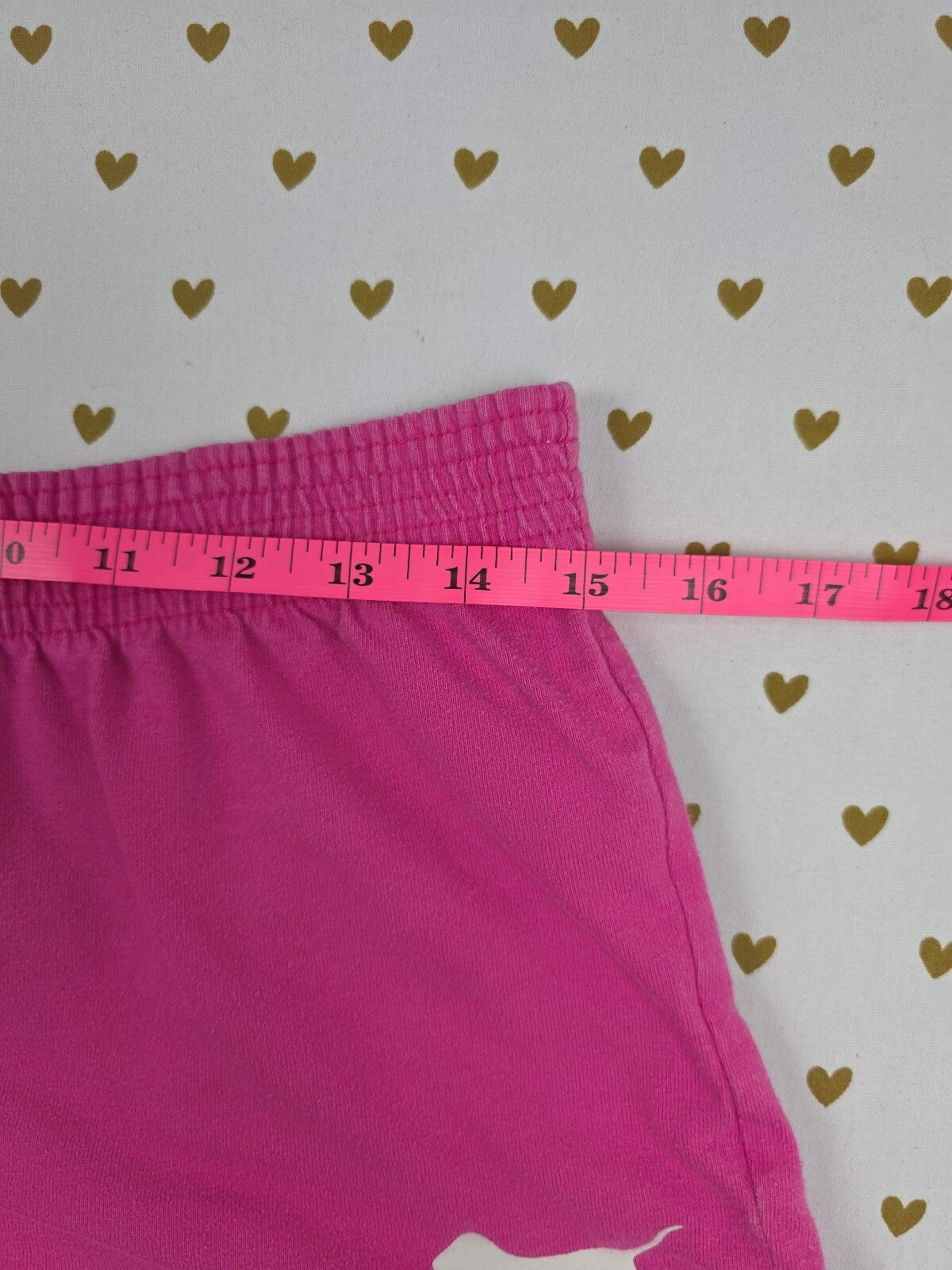 Victoria's Secret PINK Shorts L Hot Pink Zebra Logo Dog Lounge Sleep Y2K