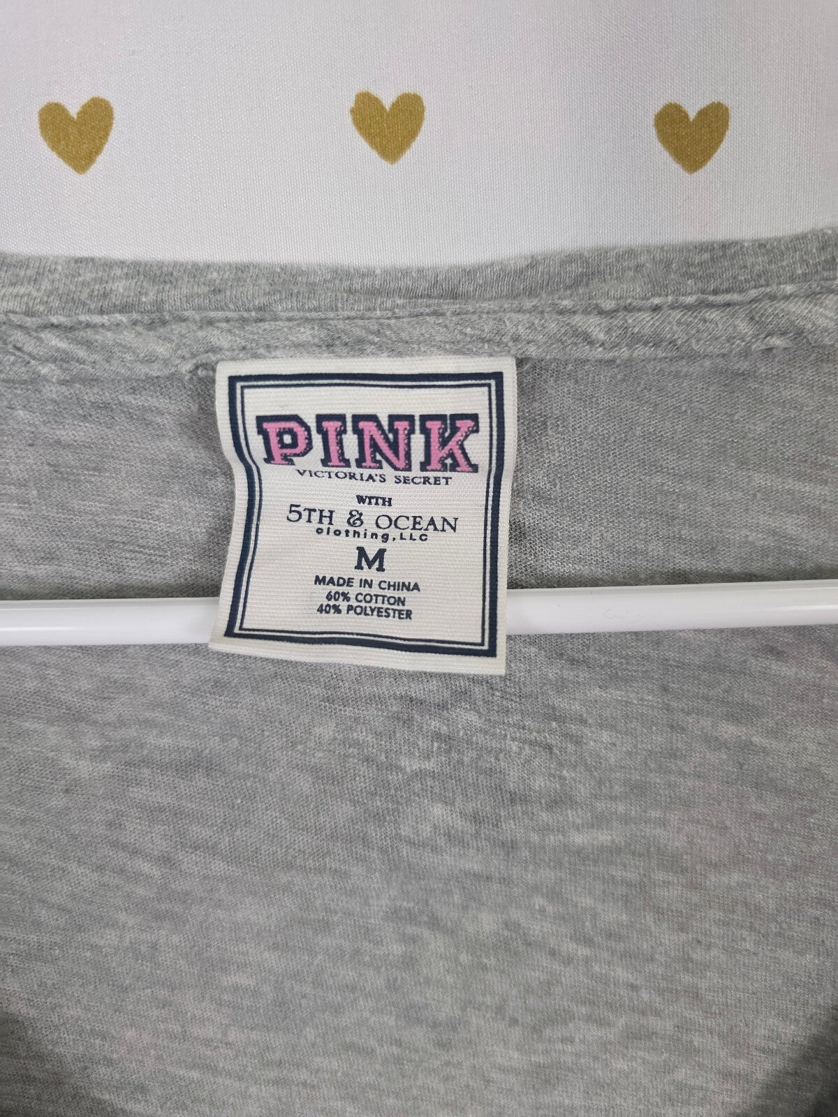 Victorias Secret PINK Minnesota Twins Quarter Sleeve Tee shirt V neck Medium