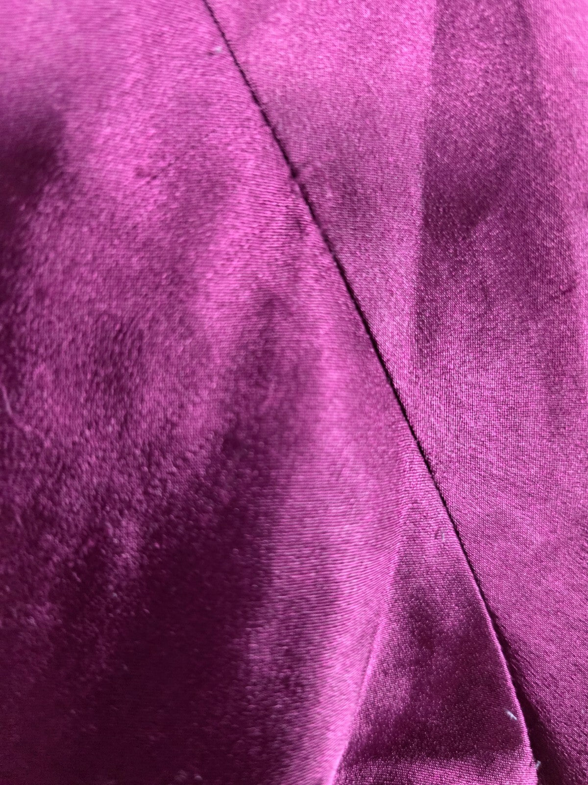 Victorias Secret Satin Silky Robe Purple Flutter Ruffled Medium Large