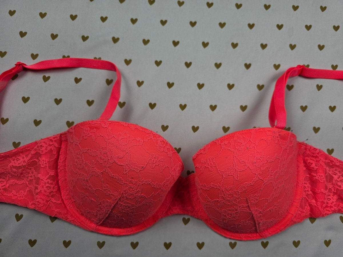 Victorias Secret Neon Lace multiway bra 34D