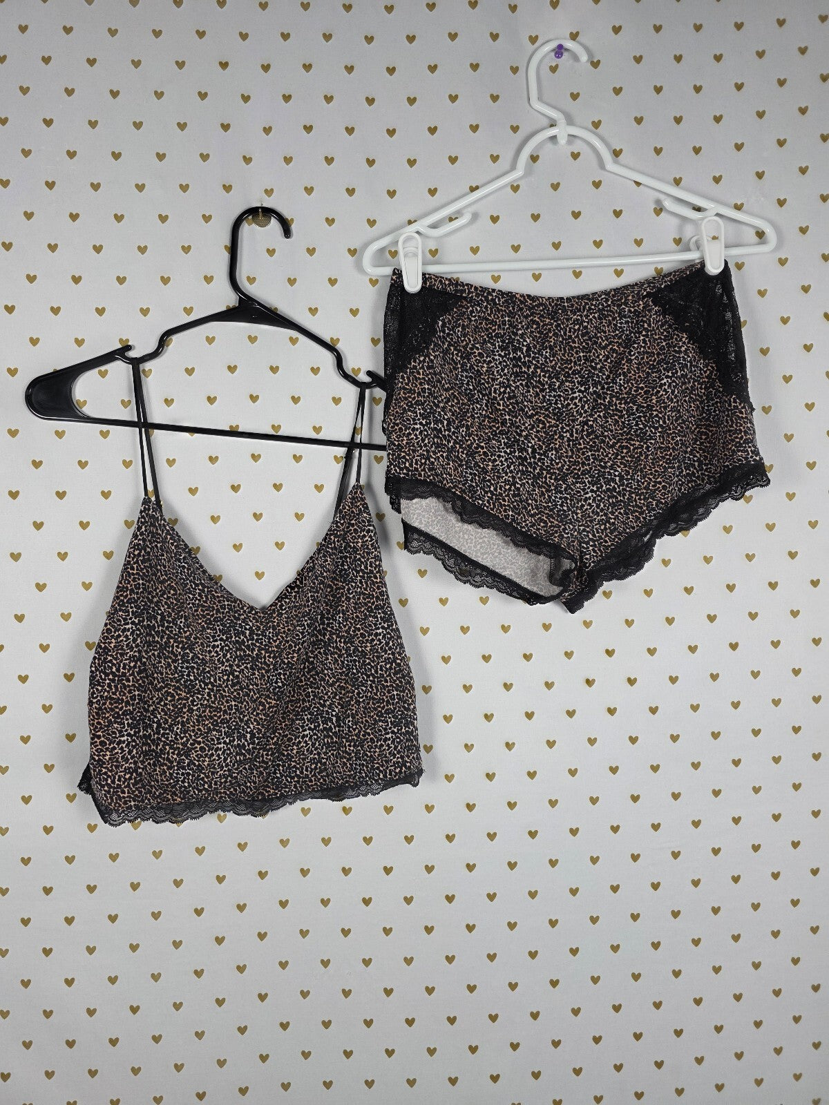 Victorias Secret Sleep SET 2pc Outfit Pajama Tank Shorts Medium