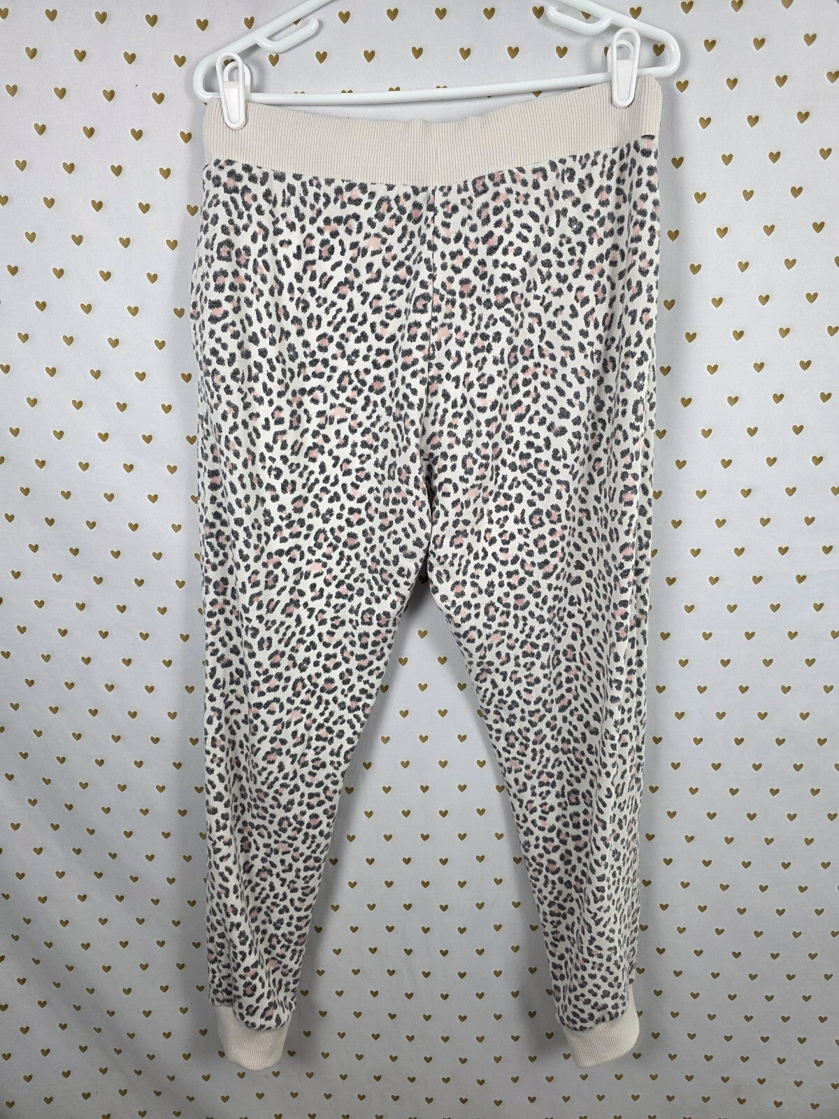 Victorias Secret Super Soft Thick Leopard Cheetah Sweats Sweatpants Medium