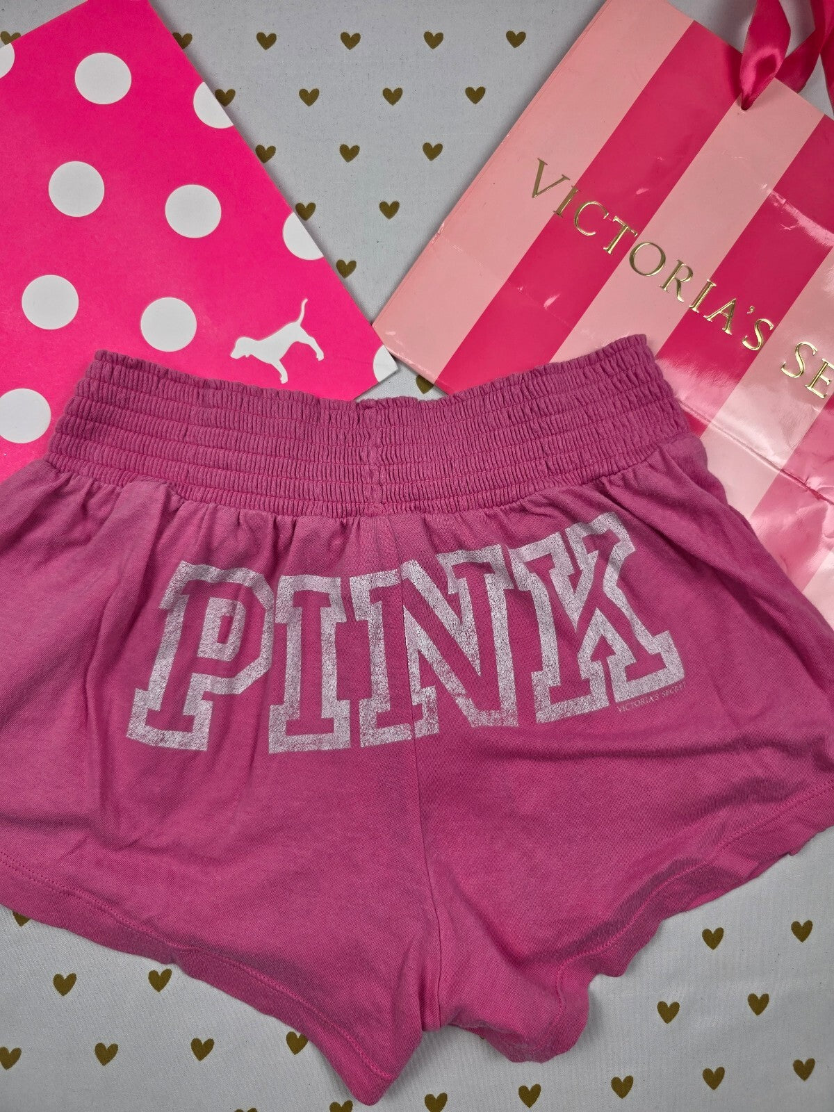 Victorias Secret PINK Flowy Logo Butt Super Soft Shorts vintage y2k Small