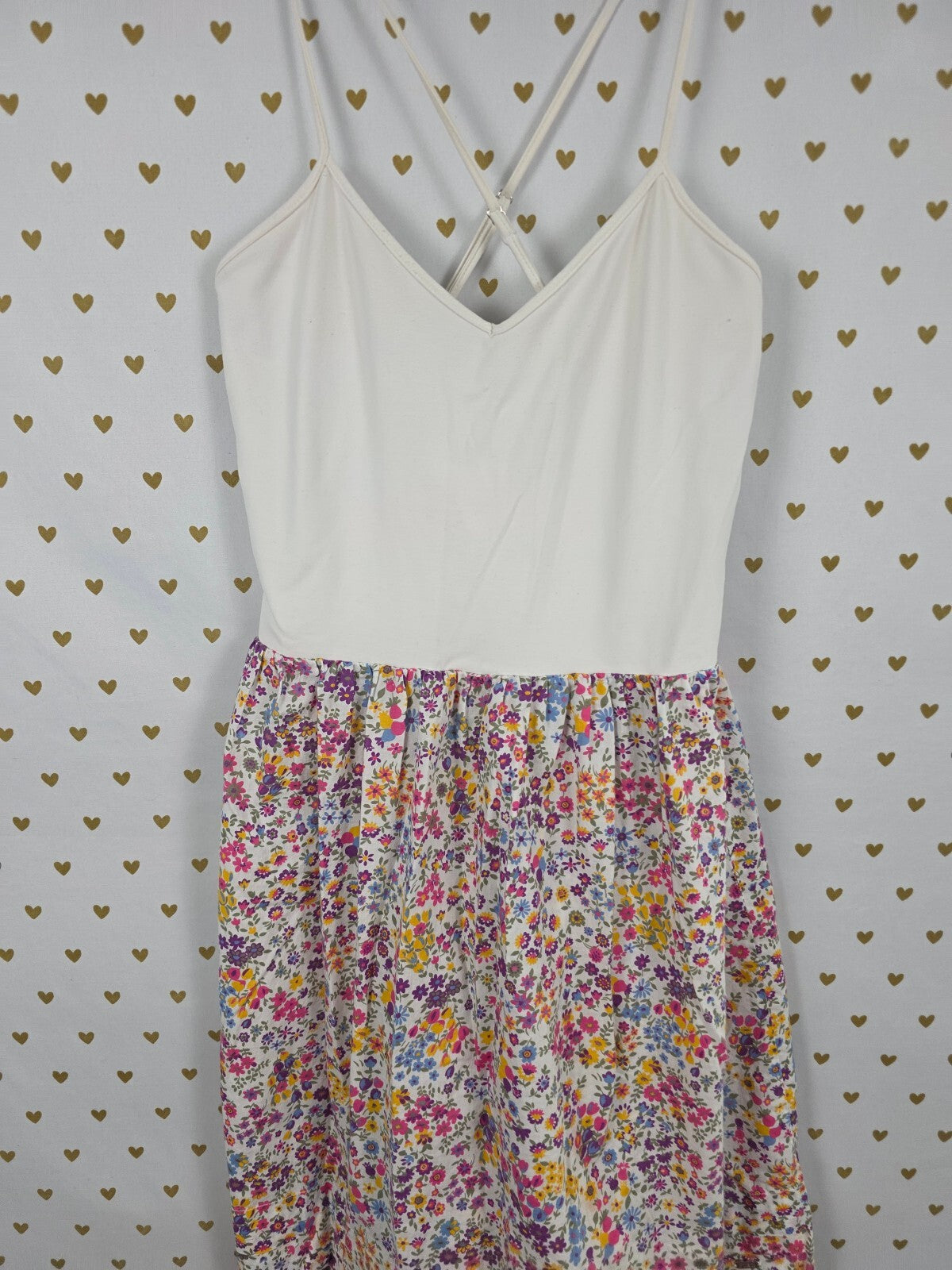 Victorias Secret PINK Tank Top Skater Dress Floral Vintage Y2k SMALL