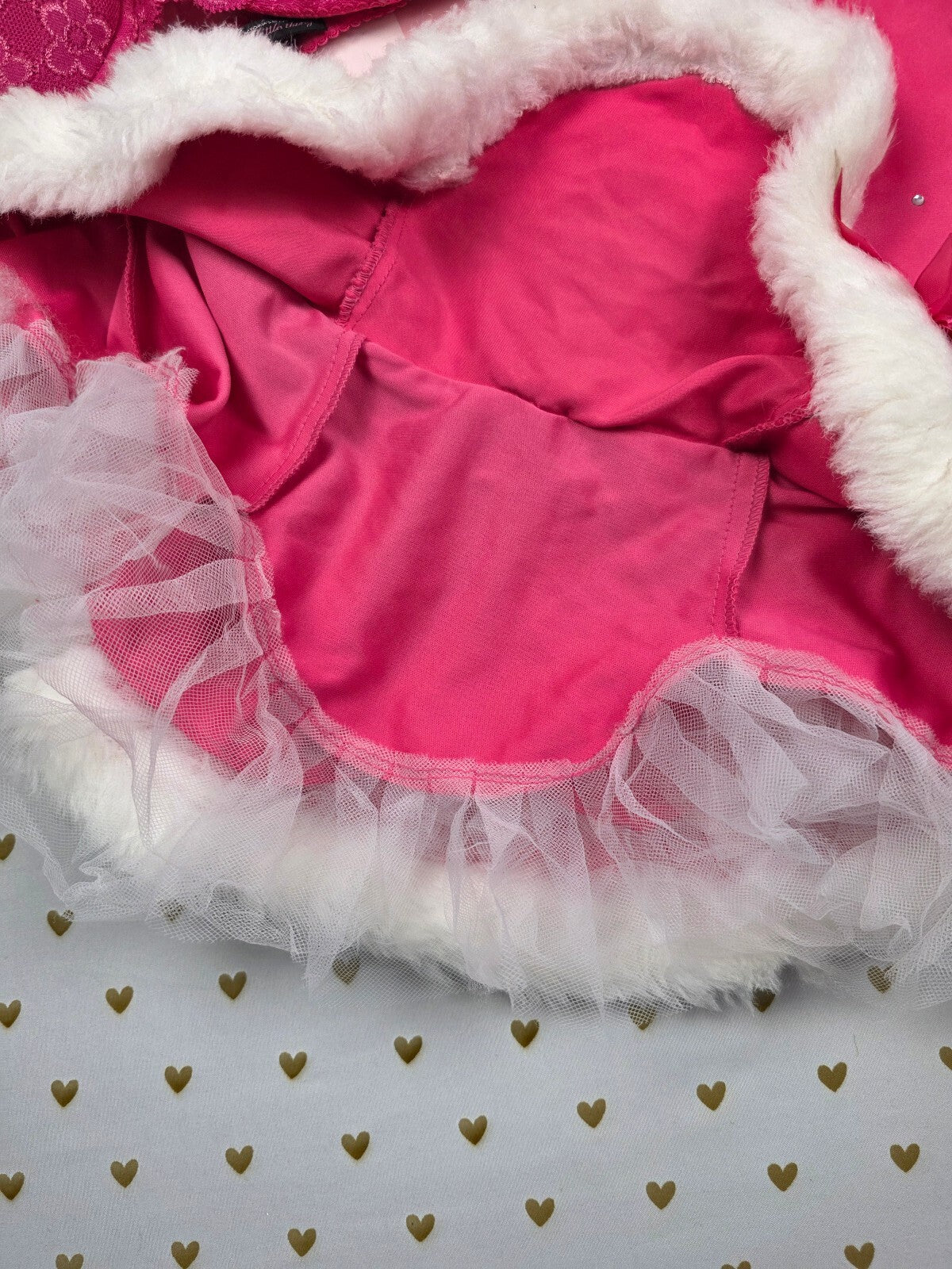 Victoria's Secret Sexy Little Things Santa Skirt Hat Bra 36D Pink BLING Set