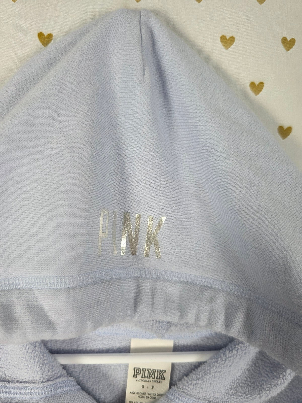 Victorias Secret Pink Bling Sequined Fashion Show Full zip Hoodie Jacket Small