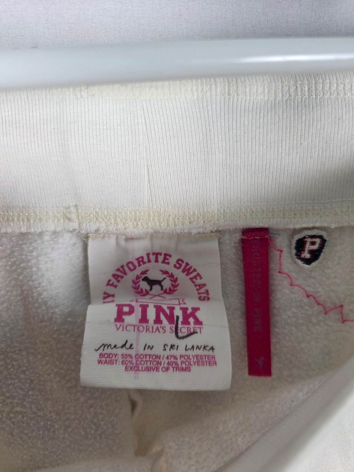 Victorias Secret PINK Vintage University Sweats Joggers Sweatpants Y2k LARGE