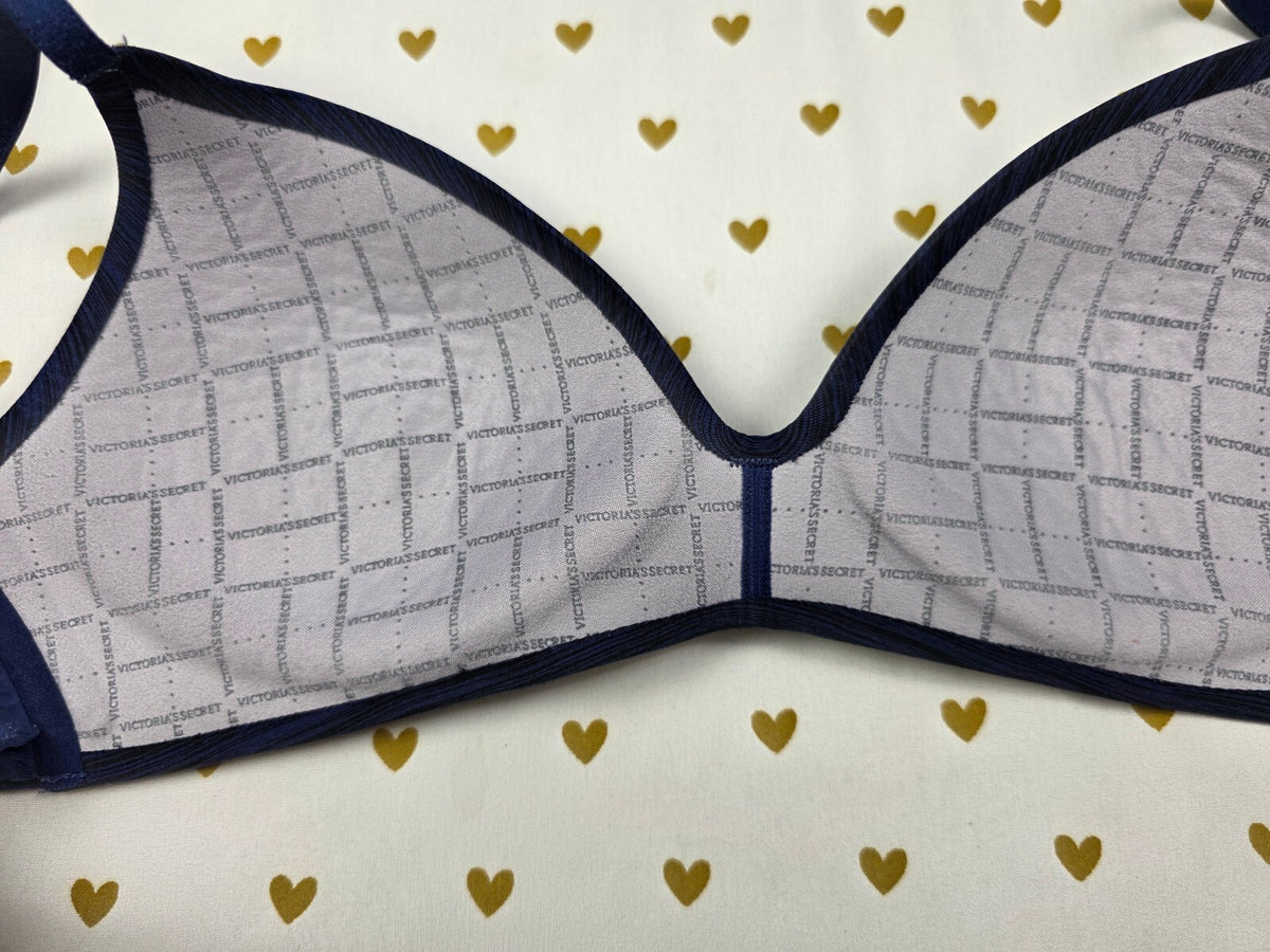 Victorias Secret No Wire Wireless Bra 32B Blue