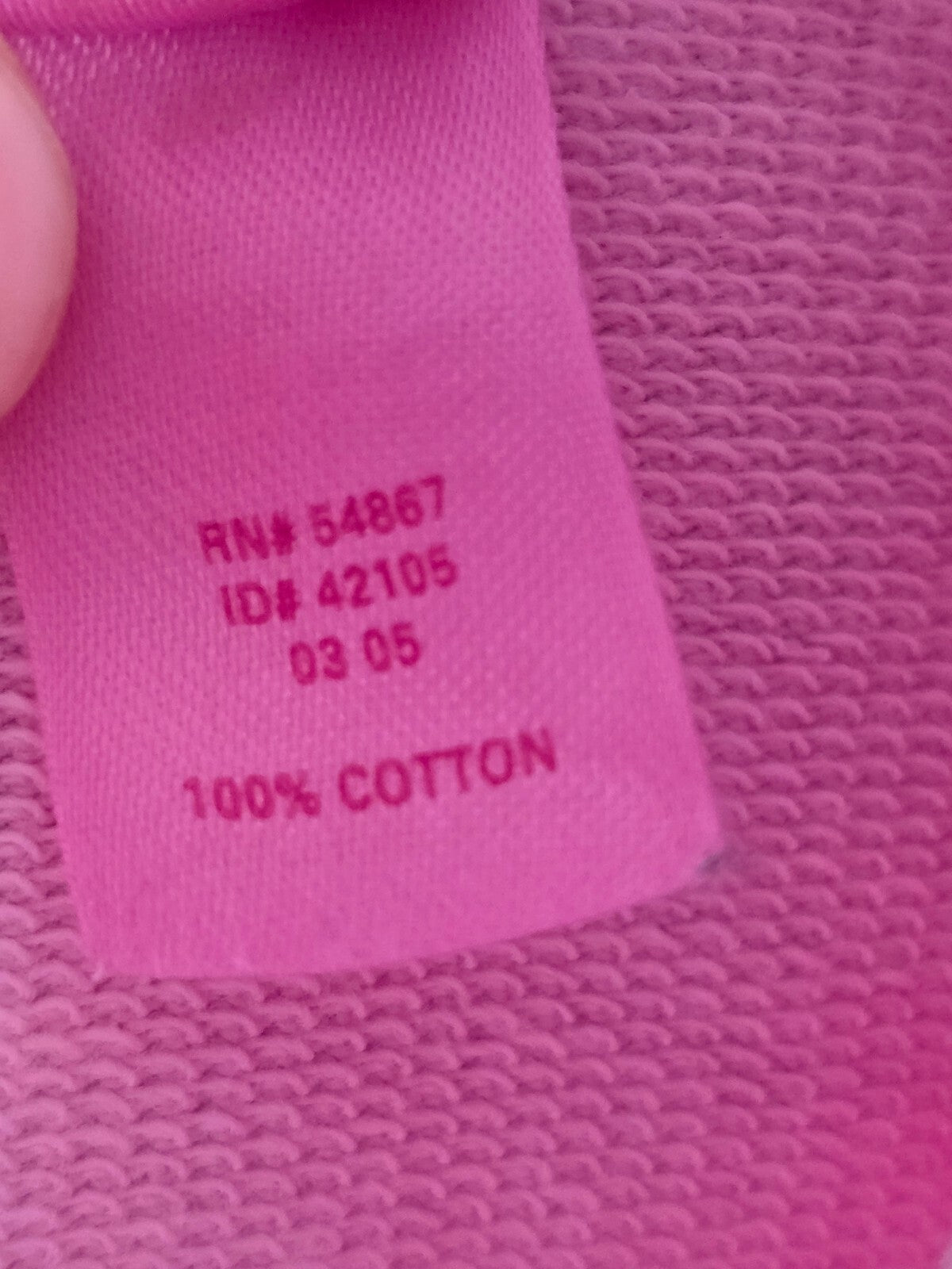 Vintage Victoria's Secret PINK 2005 Zip Jacket L Shining Pink Stars Y2K