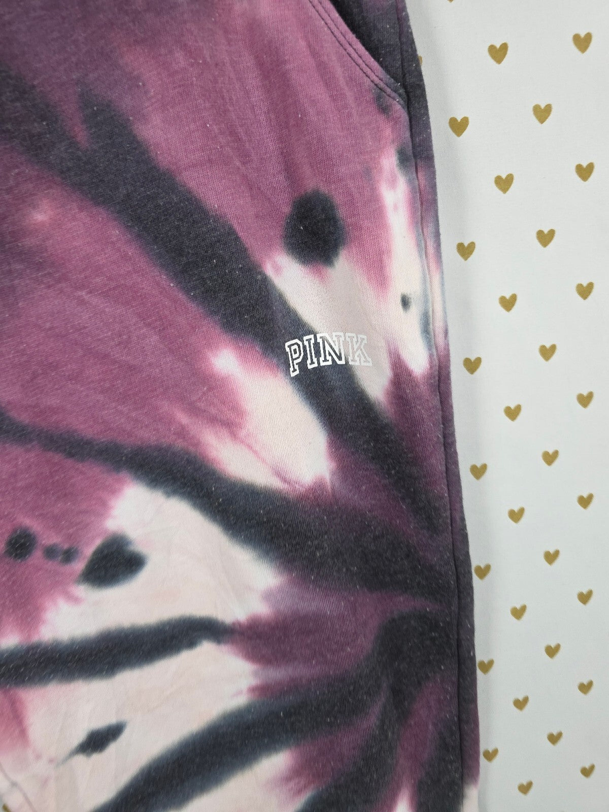 Victorias Secret PINK Tye Dye Sweats Sweatpants XL Pockets