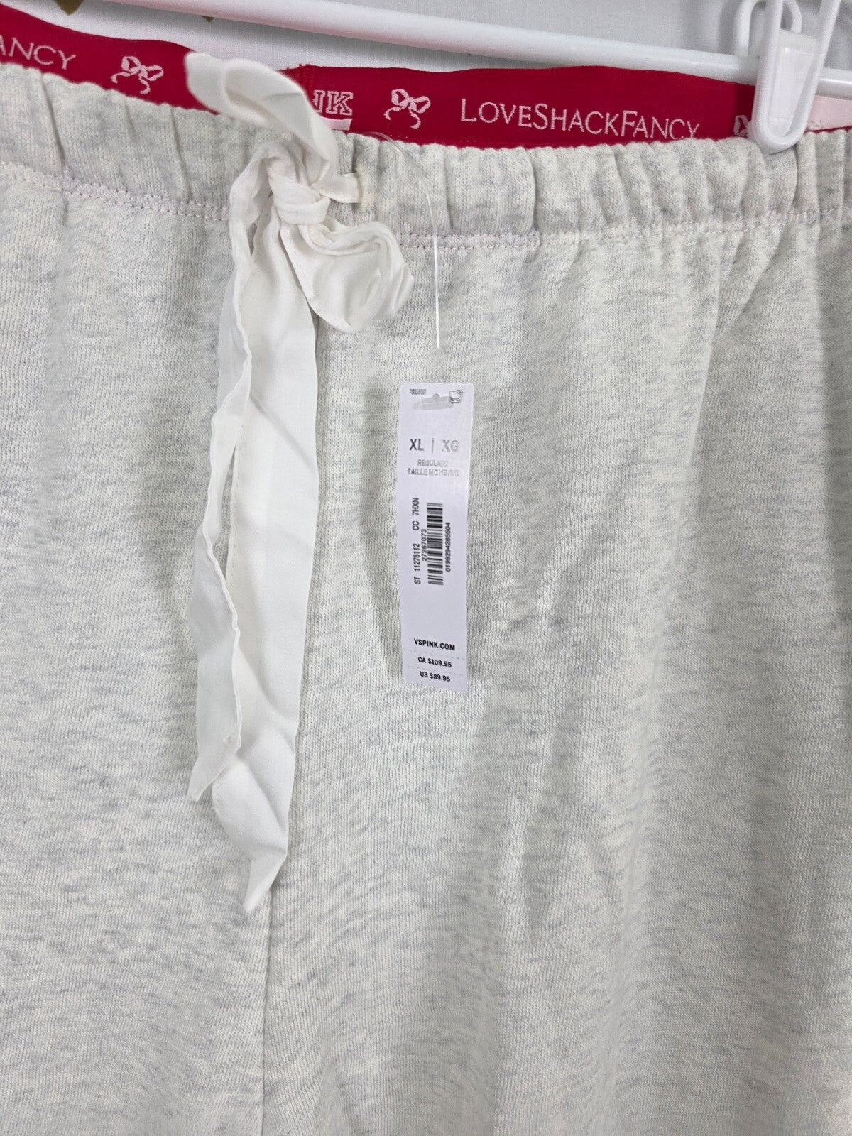 Victorias Secret PINK NEW Nwt Loveshackfancy Campus Sweats Bling Logo XL