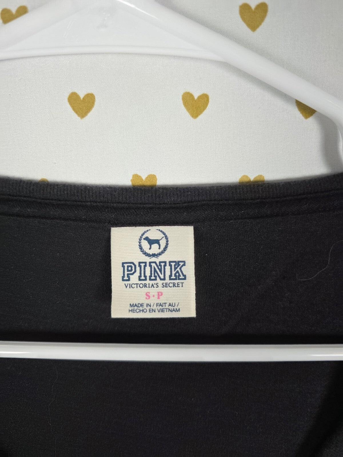 Victorias Secret PINK vintage cropped Boxy Logo Tee shirt Small