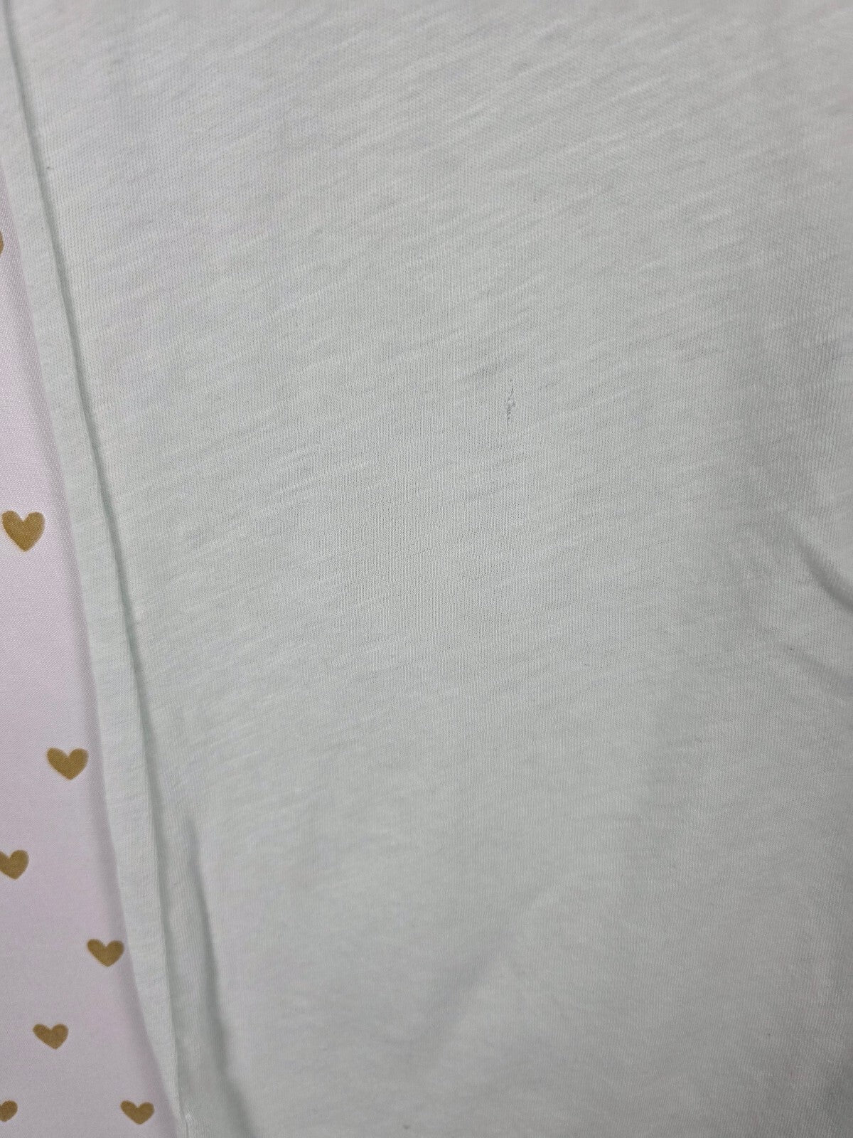 Victorias Secret PINK Bling Semi Sheer Sequined Tee shirt Flawed SMALL