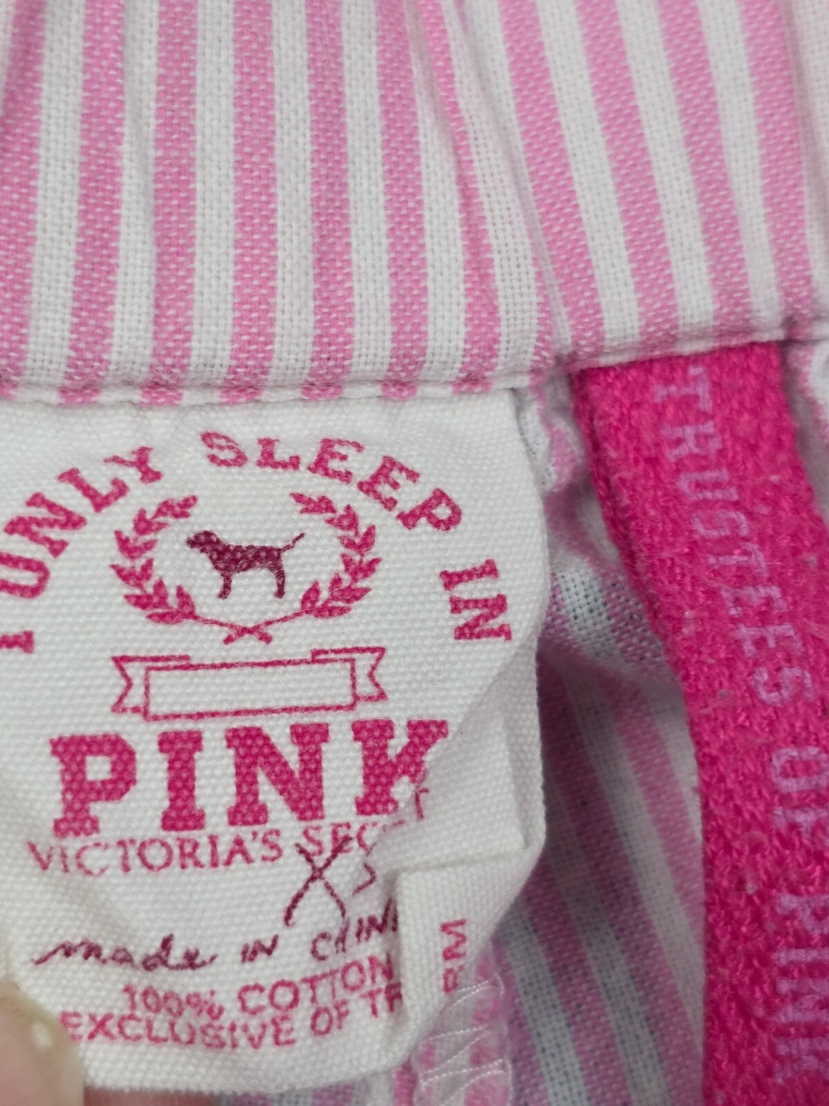Victorias Secret PINK Vintage Logo Butt UNIVERSITY Sleep Shorts Boxers Pajama XS