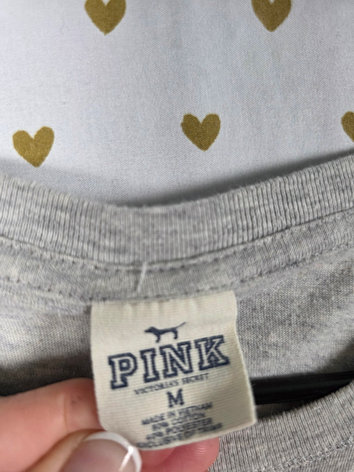 Victorias Secret PINK Vintage MOST SPIRIT Tee shirt Grey Y2k Medium