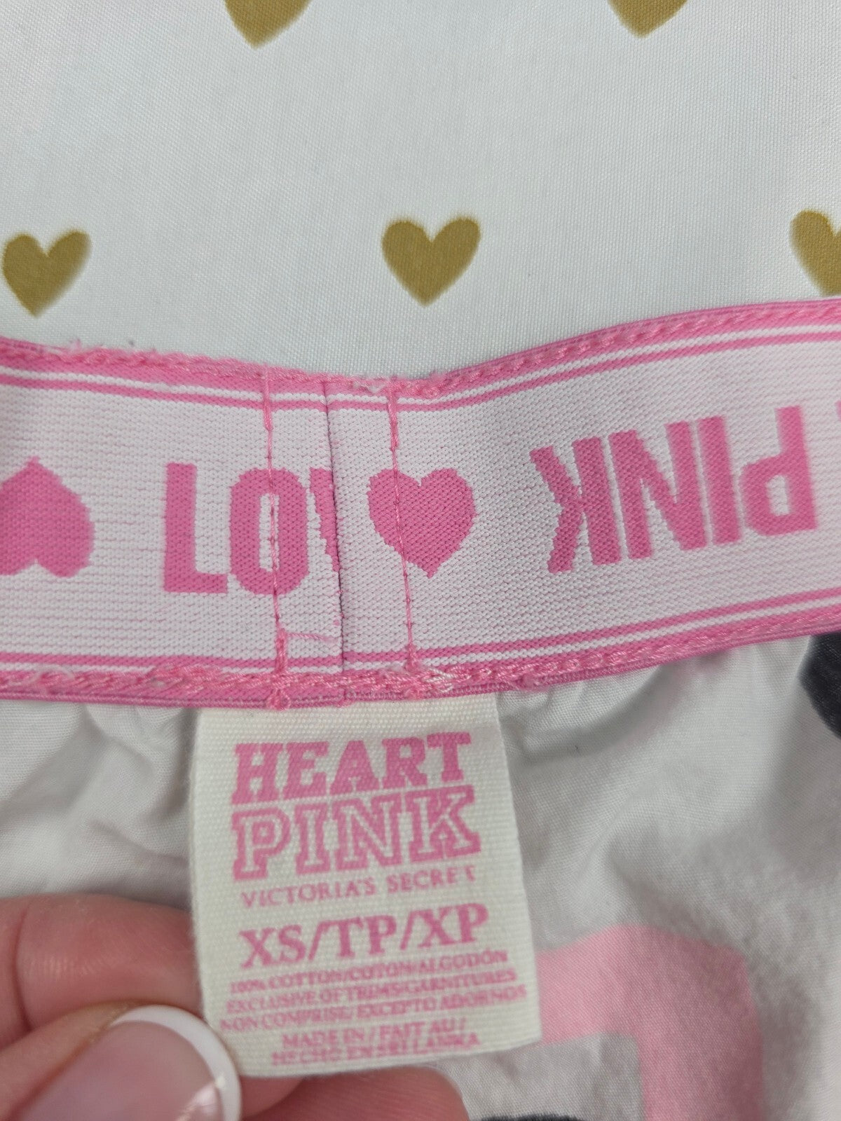 Victorias Secret PINK Polka Dot Bling XS Sleep Shorts Boxers Pajama Bottoms