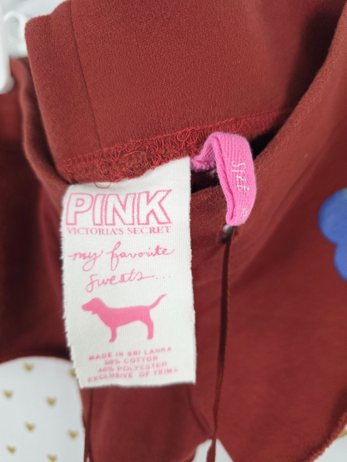 Vintage 2006 VS PINK 86 LOVE PINK Rainbow Hoodie Shorts Set S XS Y2K