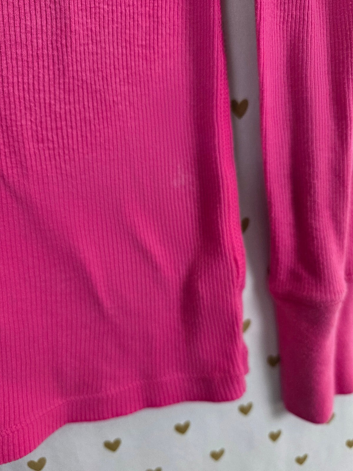 Victorias Secret PINK thermal waffle long sleeve Henley Shirt Medium