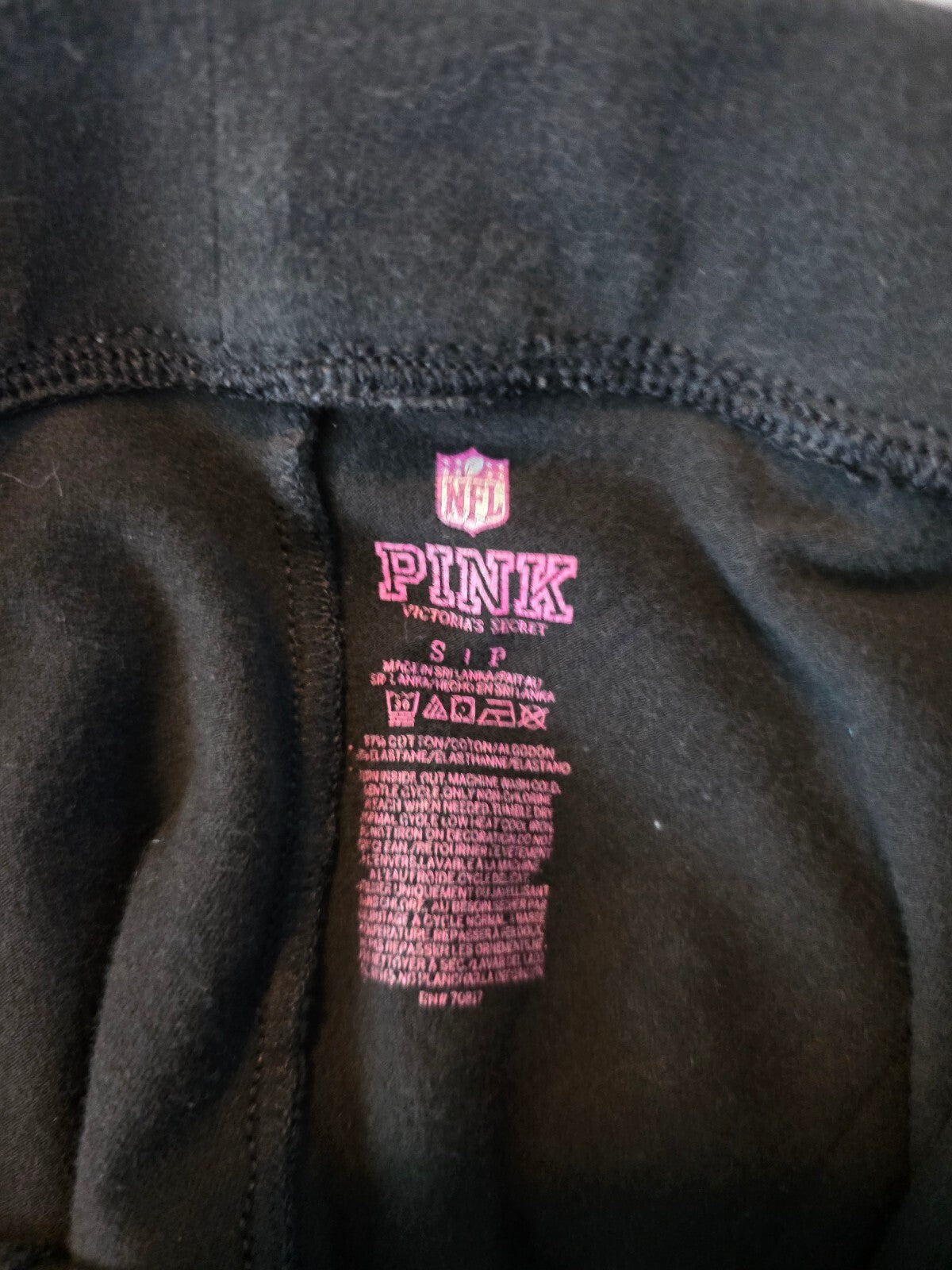 PINK Victoria's Secret NFL Houston Texans 2 Pc Set Sequin Jersey Leggings S