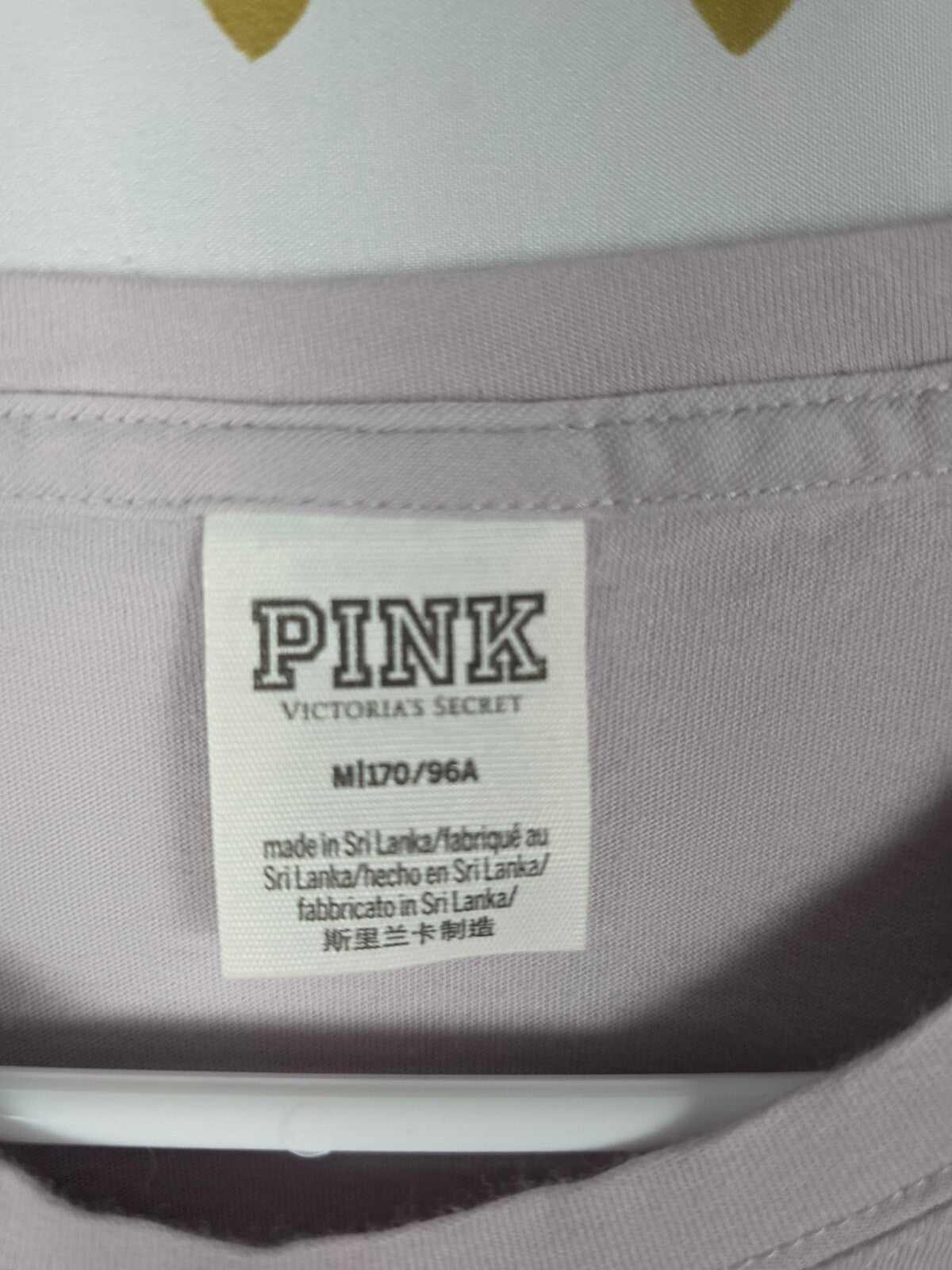 Victorias Secret PINK BLING STUDDED LOGO Long Sleeve Tee Shirt MEDIUM