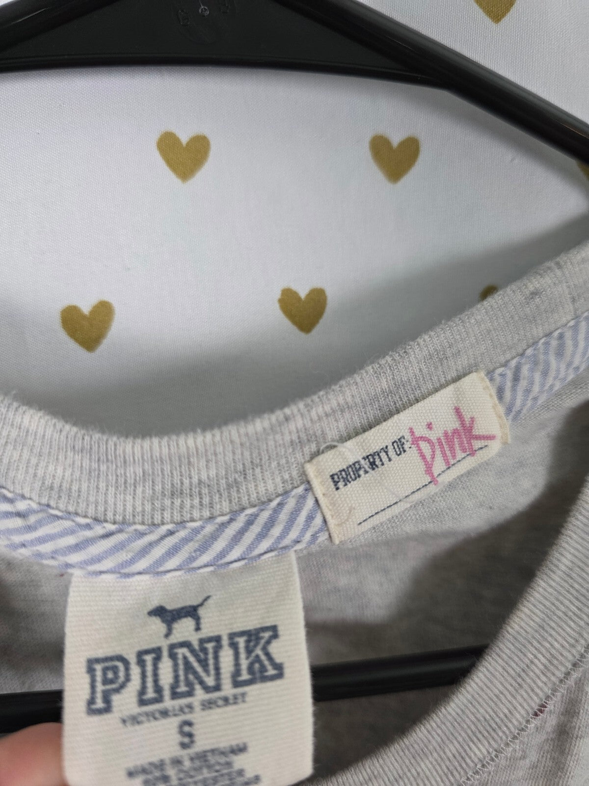 Victorias Secret PINK GO GO Logo Tee shirt Vintage Y2k SMALL