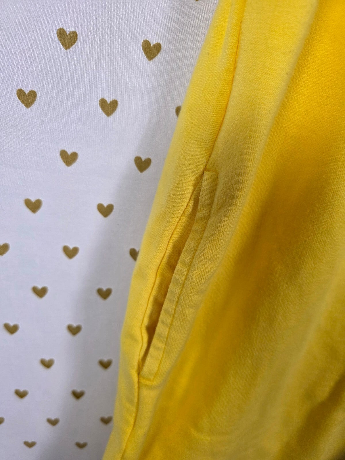 Victorias Secret PINK Terry UNIVERSITY Vintage HTF Dress V Neck yellow M