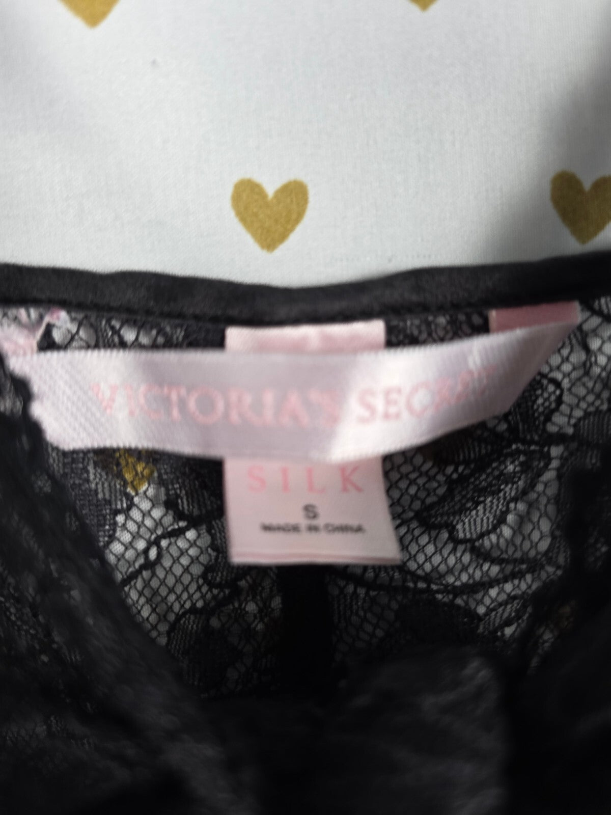 Victorias Secret Small Vintage SILK Tie Front babydoll nightie Lingerie