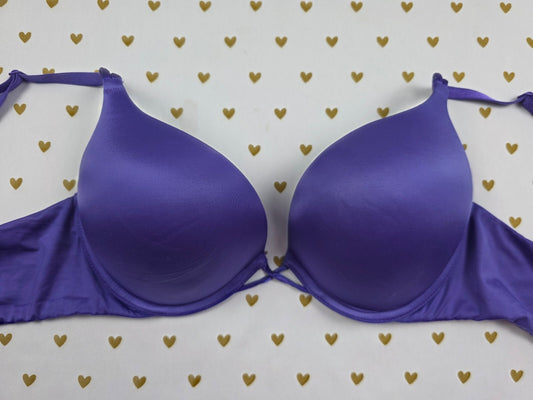 Victorias Secret Purple BOMBSHELL Plunge add 2 Sizes Bra 34C