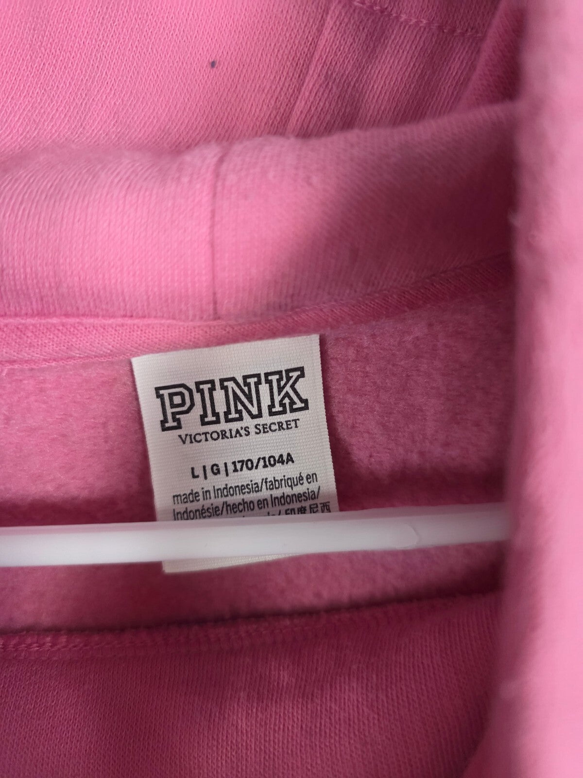 Victorias Secret Pink Glitter Bling Cowl Neck Sweater Pullover LARGE