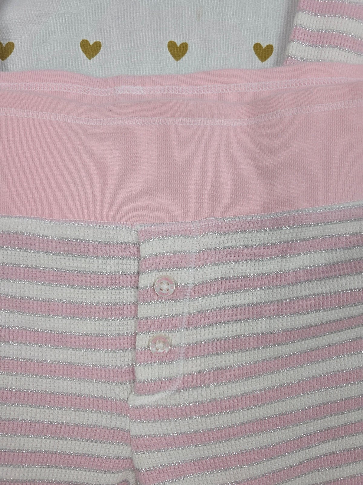 Victorias Secret Pink Striped Thermal XS  Sleep Pants Pajama PJ Bottoms