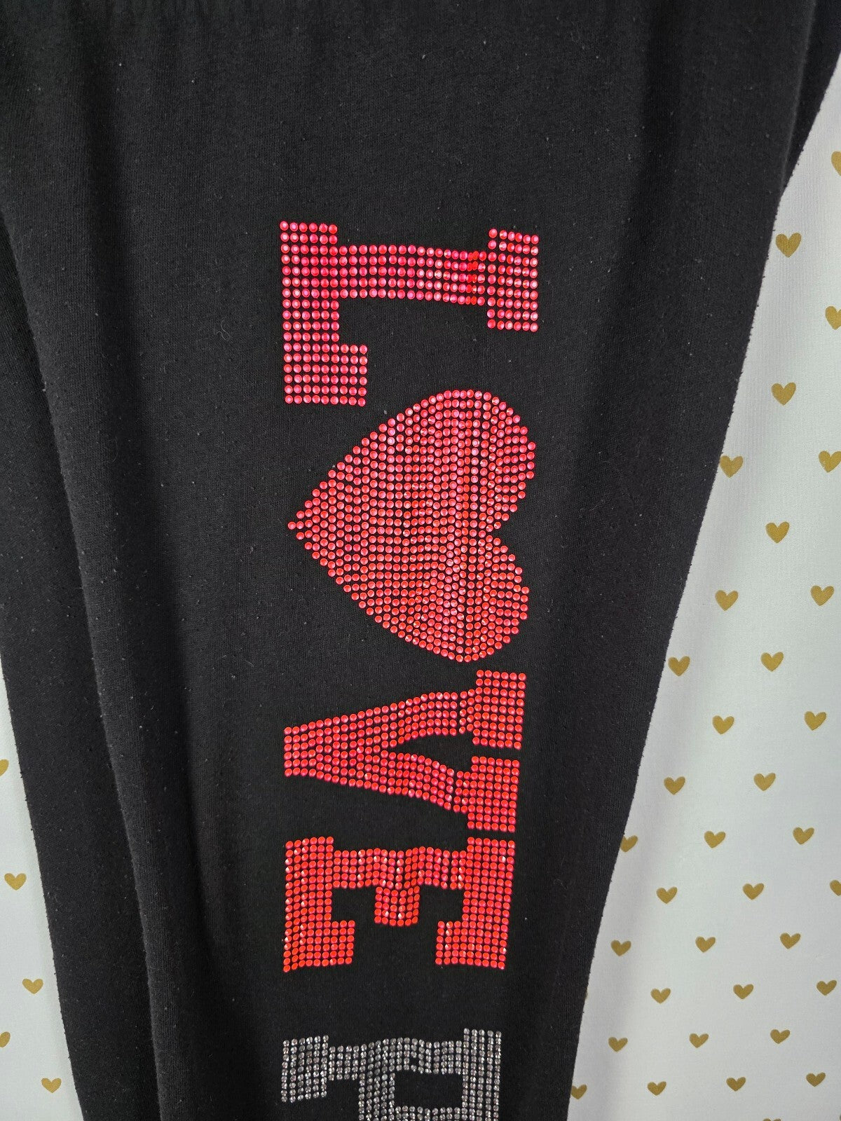 Victorias Secret PINK HTF Bling LOVE Studded Flare Leg Vintage Y2k Small
