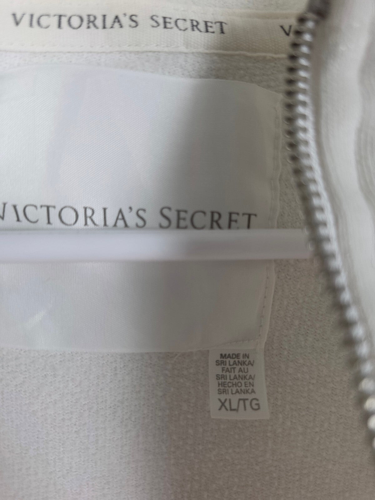 Victorias Secret ANGELS WIngs BLING GLITTER Full Zip Hoodie Jacket XL