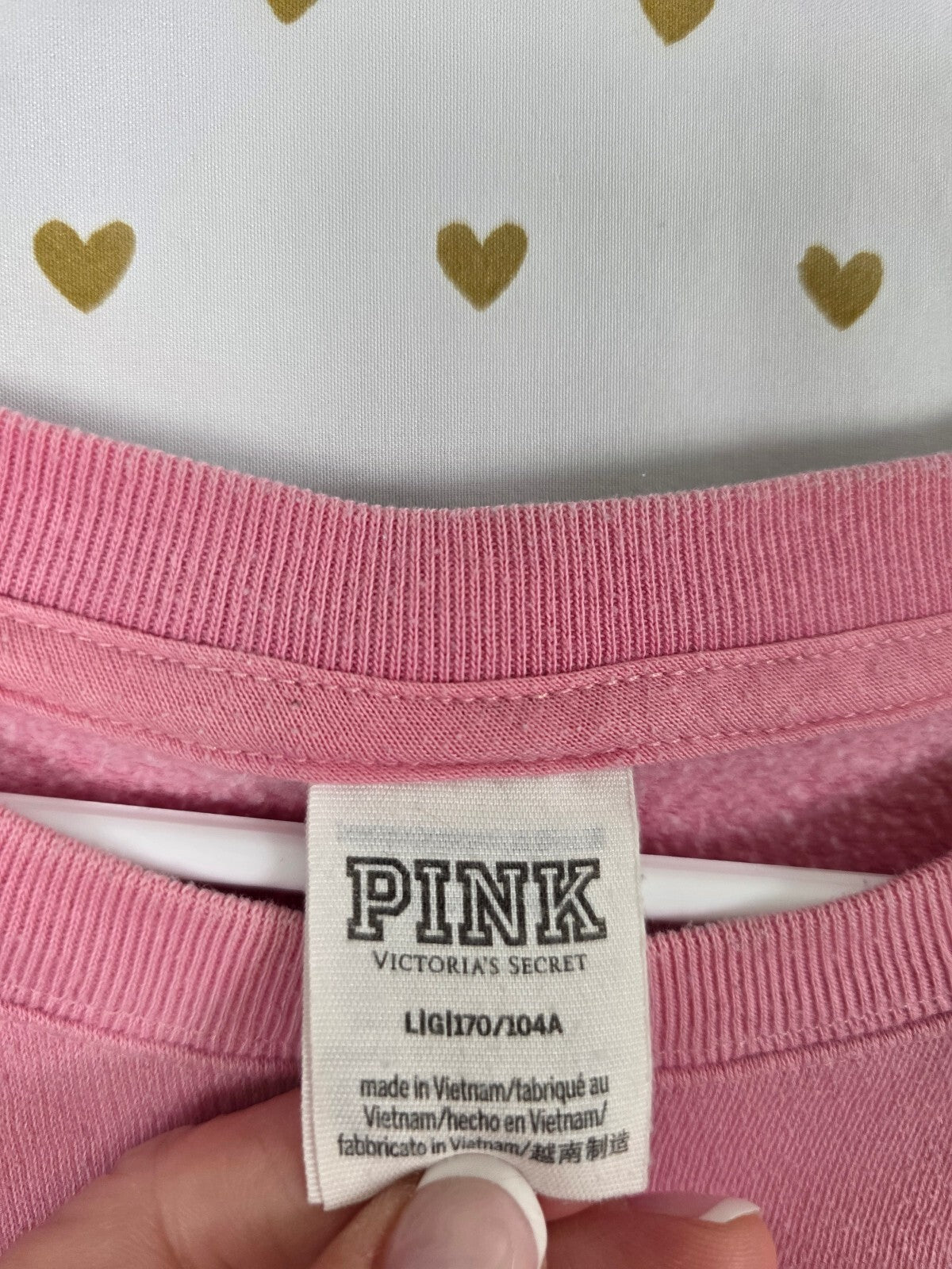 Victorias Secret Pink Gradient Logo sweater Shirt Oversized  large