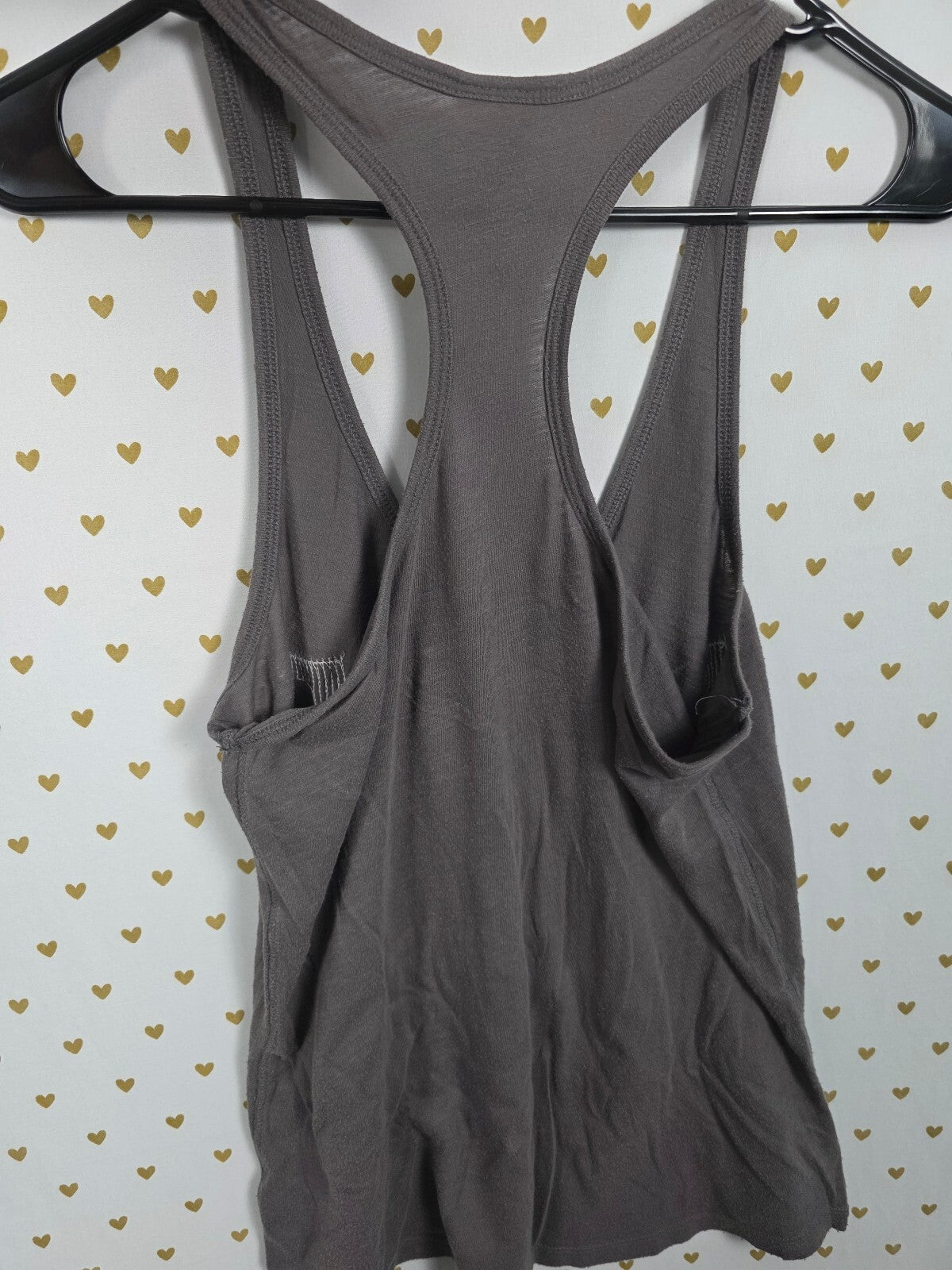 Victorias Secret PINK BLING Sequin LOVE Gold Silver Logo Tank Top SMALL