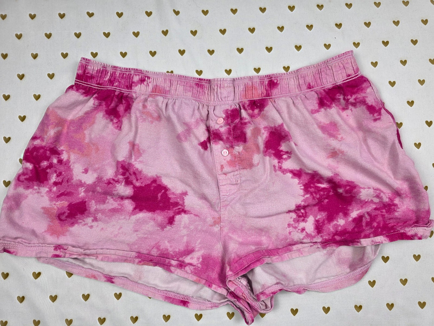 Victorias Secret PINK Tye Dye MEDIUM Sleep Shorts Boxers Pajama Bottoms