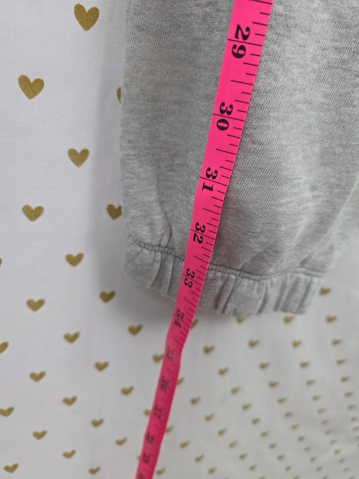 Victorias Secret PINK Vintage Cheetah Heart Logo Sweats Sweatpants XS