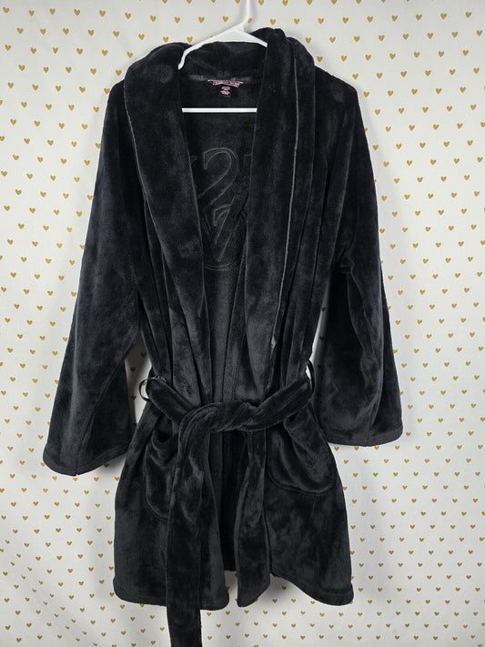 Victorias Secret Thick Logo Monogram Warm Fluffy Bathrobe Bath Robe Med Large