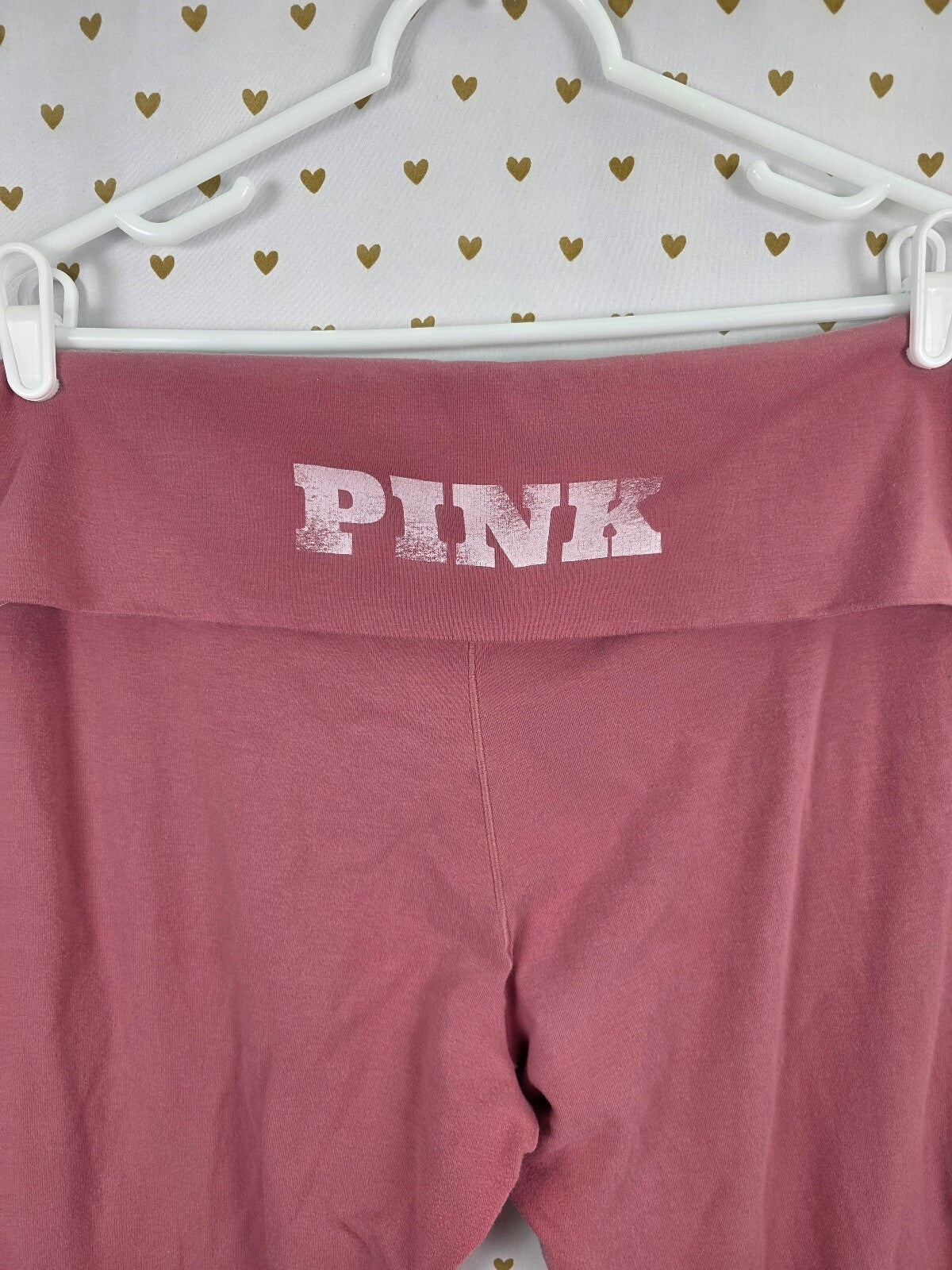 Victorias Secret PINK Foldover Flare Logo Pants 2XL XXL