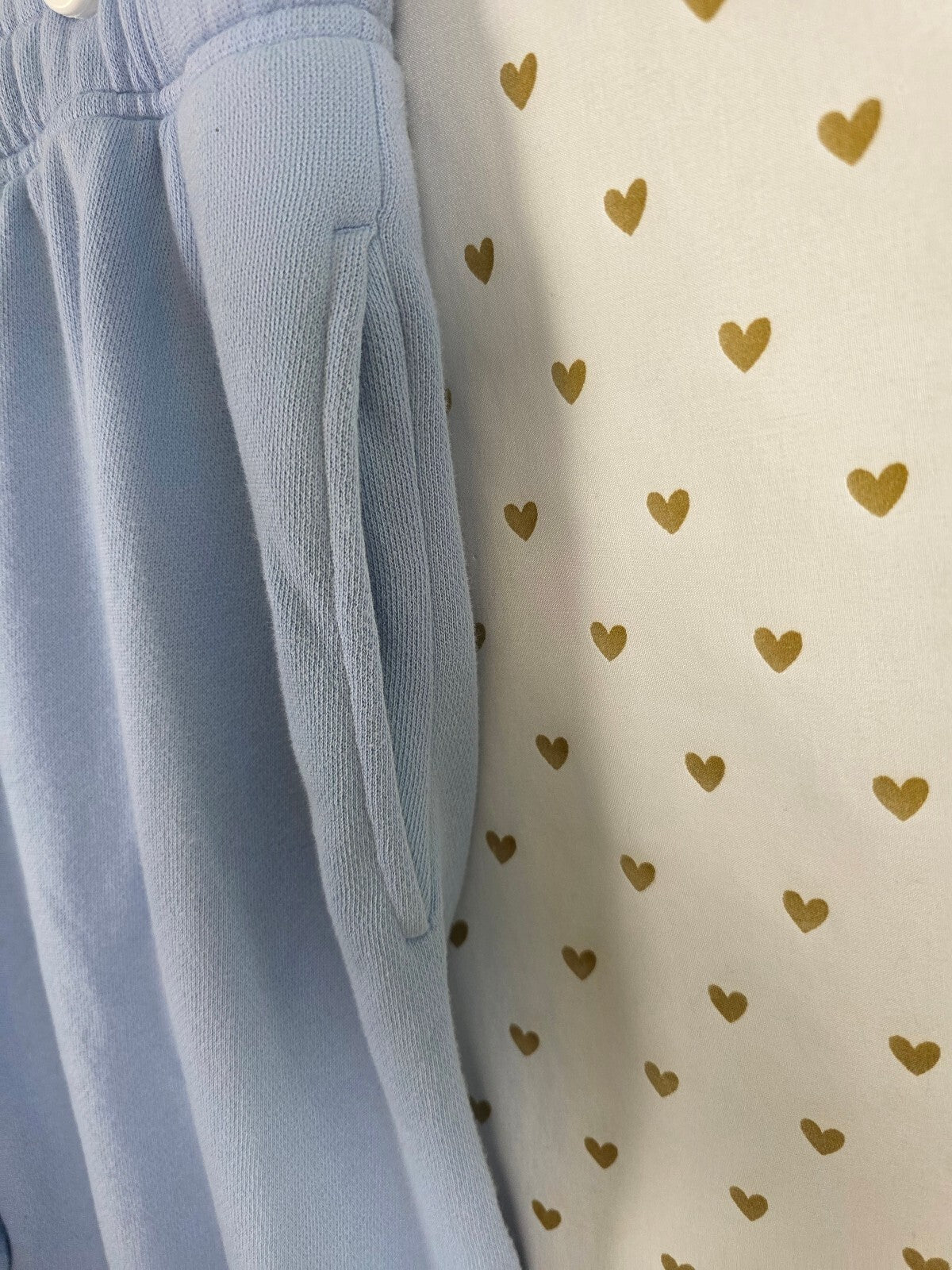 Victorias Secret PINK Light Blue Logo Sweats Sweatpants XXL 2XL Pockets