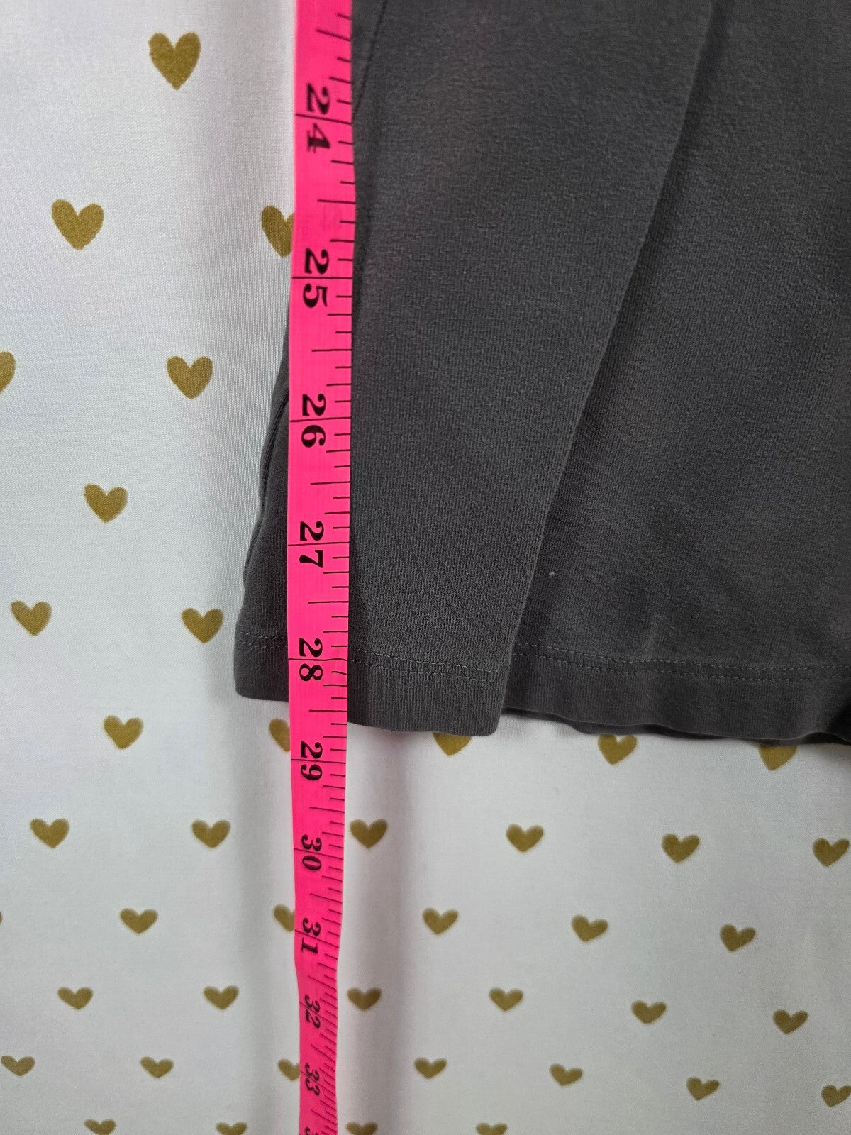 Victorias Secret Grey Foldover Yoga Pants Green Tye Dye Flare SMALL
