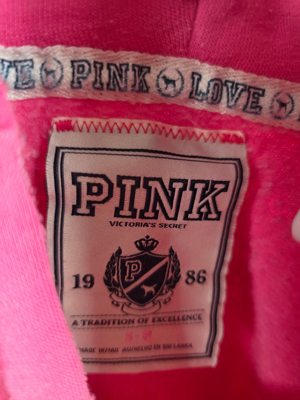 Victorias Secret Y2k Small Vintage DREAM PINK Pullover Sweater Jacket