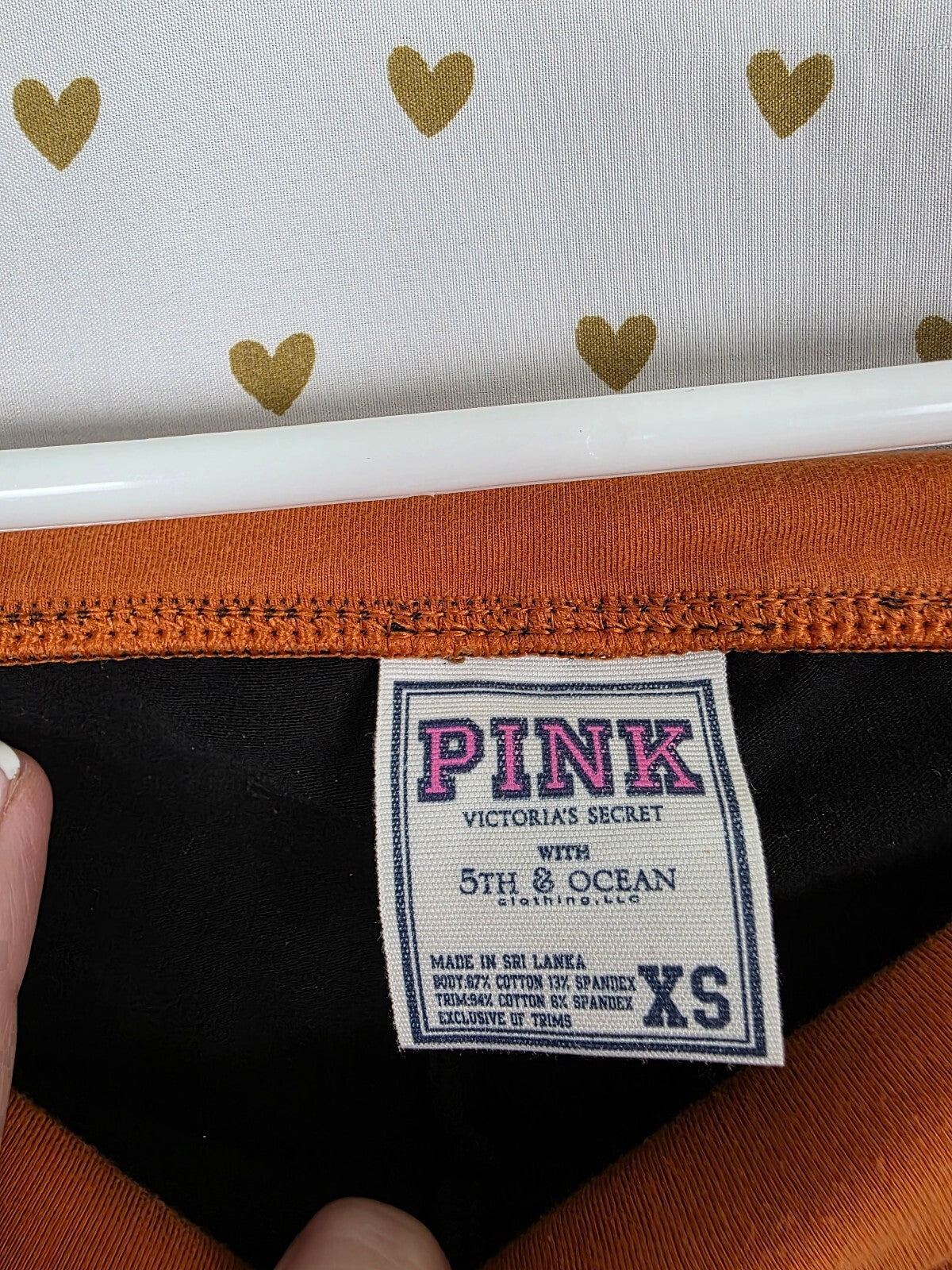Victorias Secret PINK Texas Longhorns Foldover Yoga Pants Flare XS