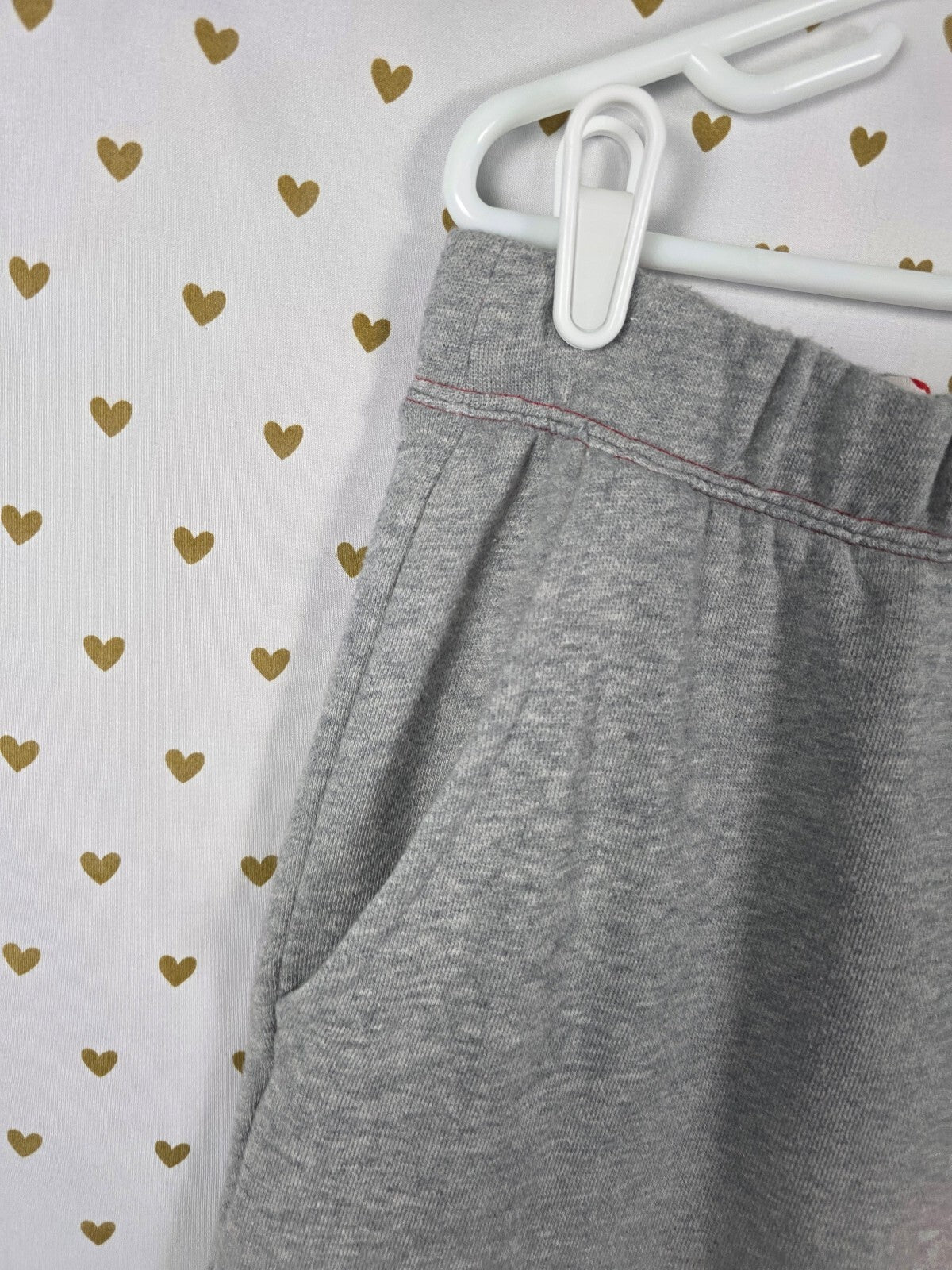 Frankies Bikinis x PINK Cherry Logo Sweatpants Gray Fleece Lounge Pants L