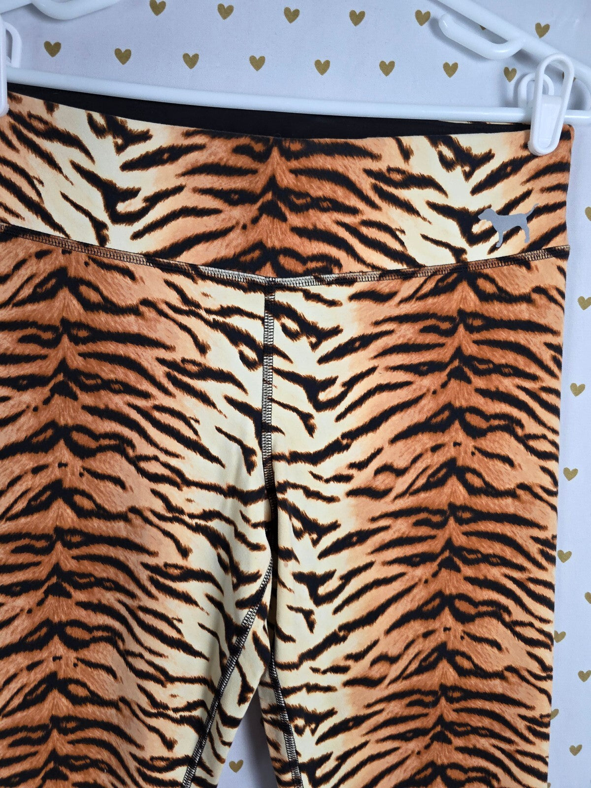 Victoria's Secret PINK Tiger Yoga Leggings Hoodie Set M L Animal Print