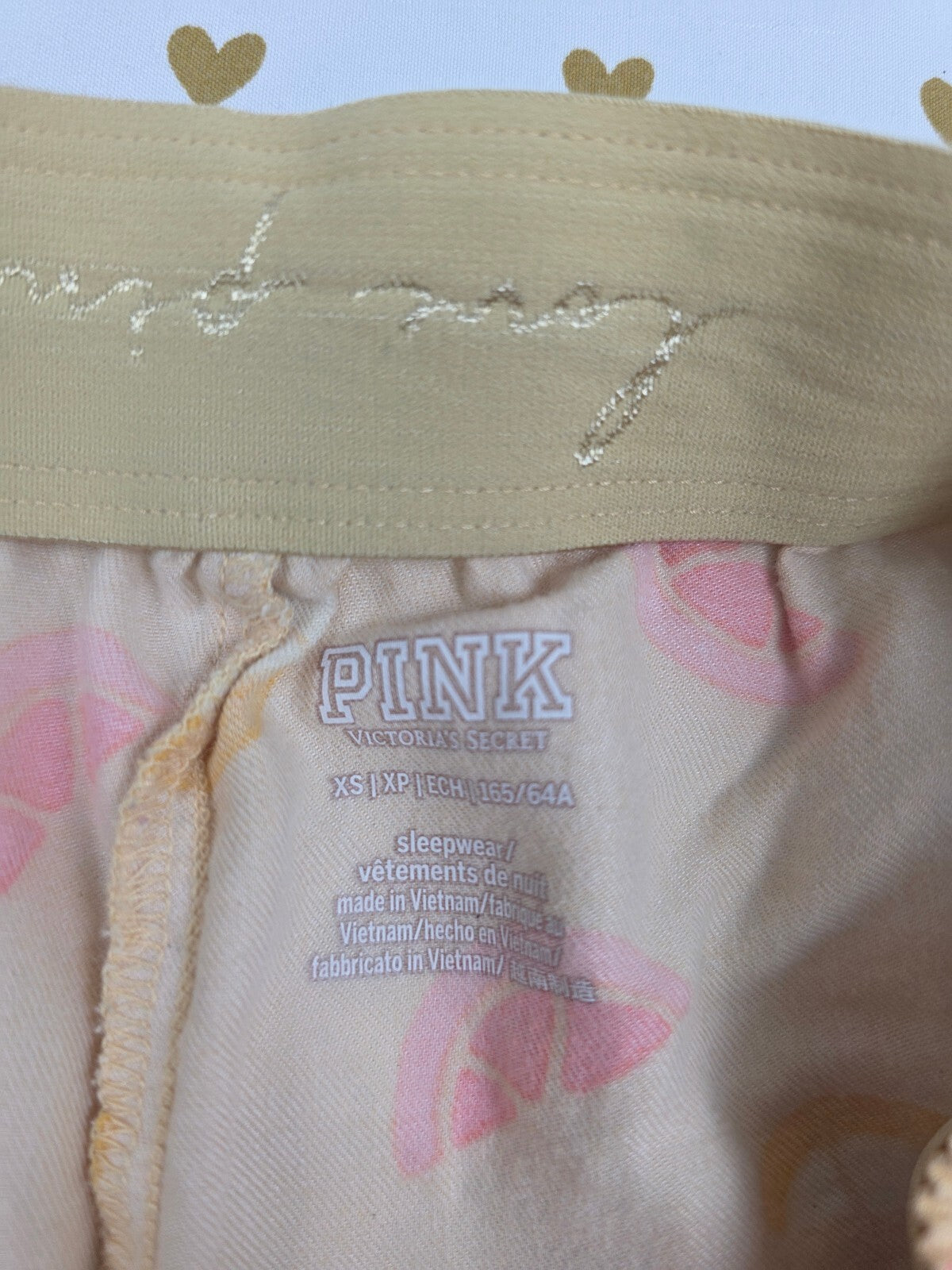 Victorias Secret PINK Citrus XS Sleep Shorts Boxers Pajama Bottoms