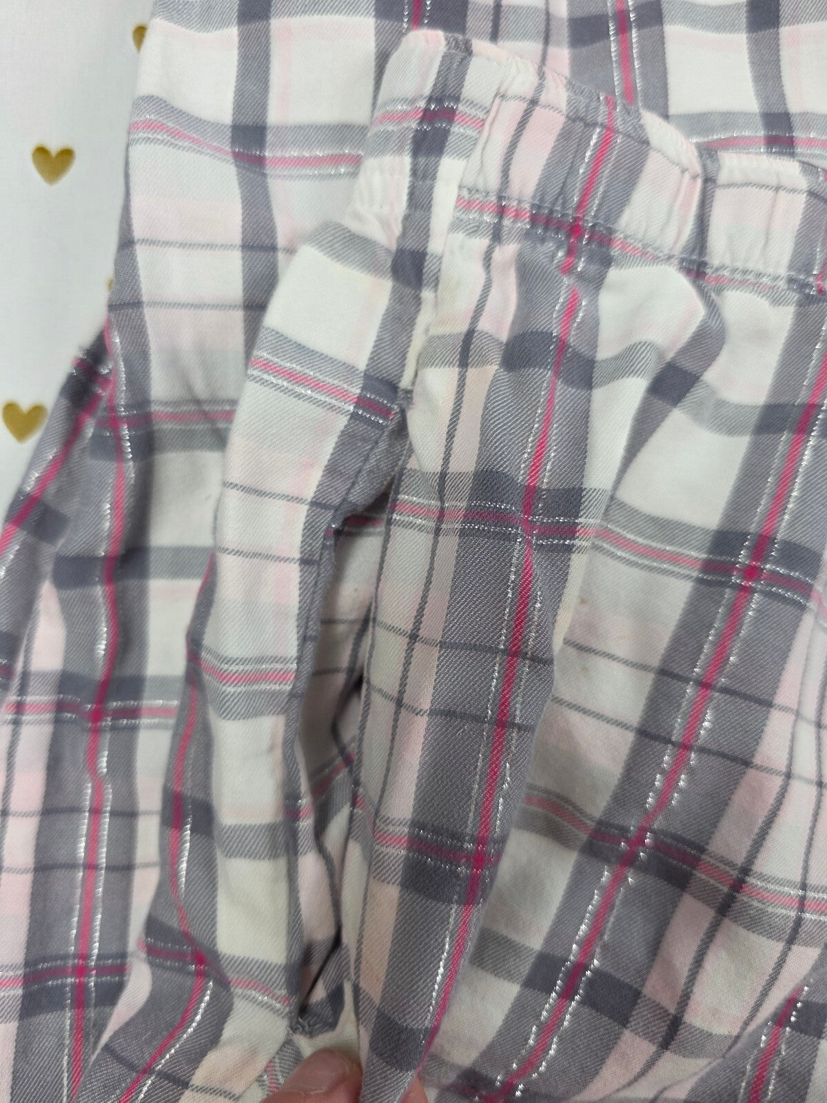 Victorias Secret Grey Plaid Sleep Pants Pajama Bottoms PJ LARGE