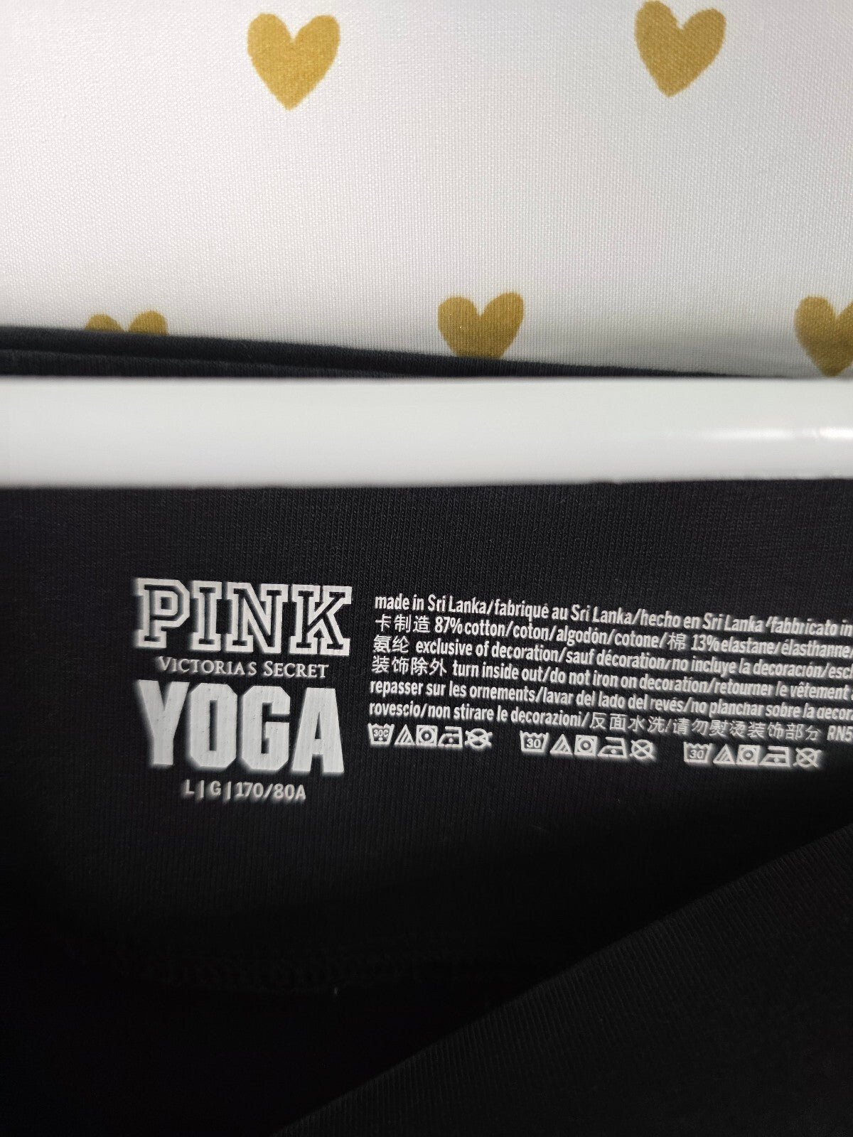 Victorias Secret PINK Mermaid Flip Sequin SET Yoga Pants Tee shirt LARGE NEW