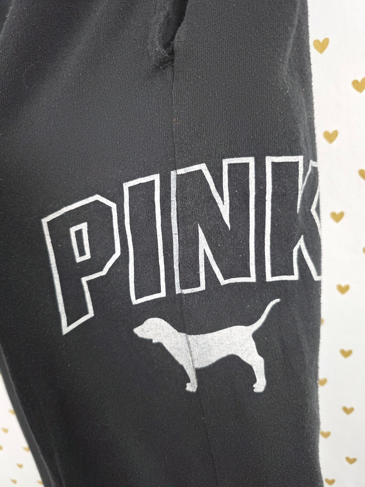 Victorias Secret PINK Vintage Logo Tapered Sweats Sweatpants Small